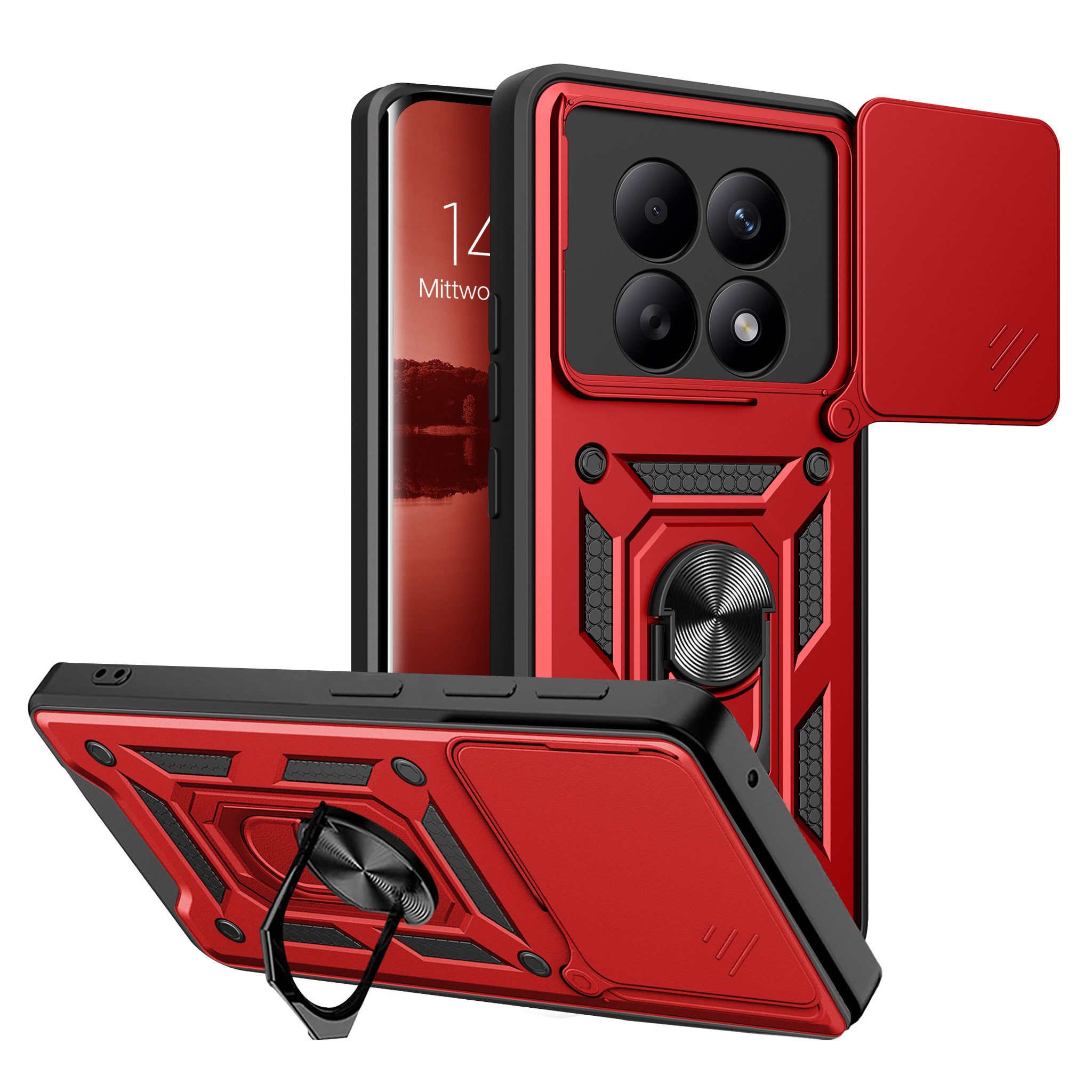 Tec-Expert Handyhülle Outdoor Cover Hülle für Xiaomi Redmi Note 15 / 15 5G, Premium Hülle mit Kameraschutz aus verstärktem Polycarbonat