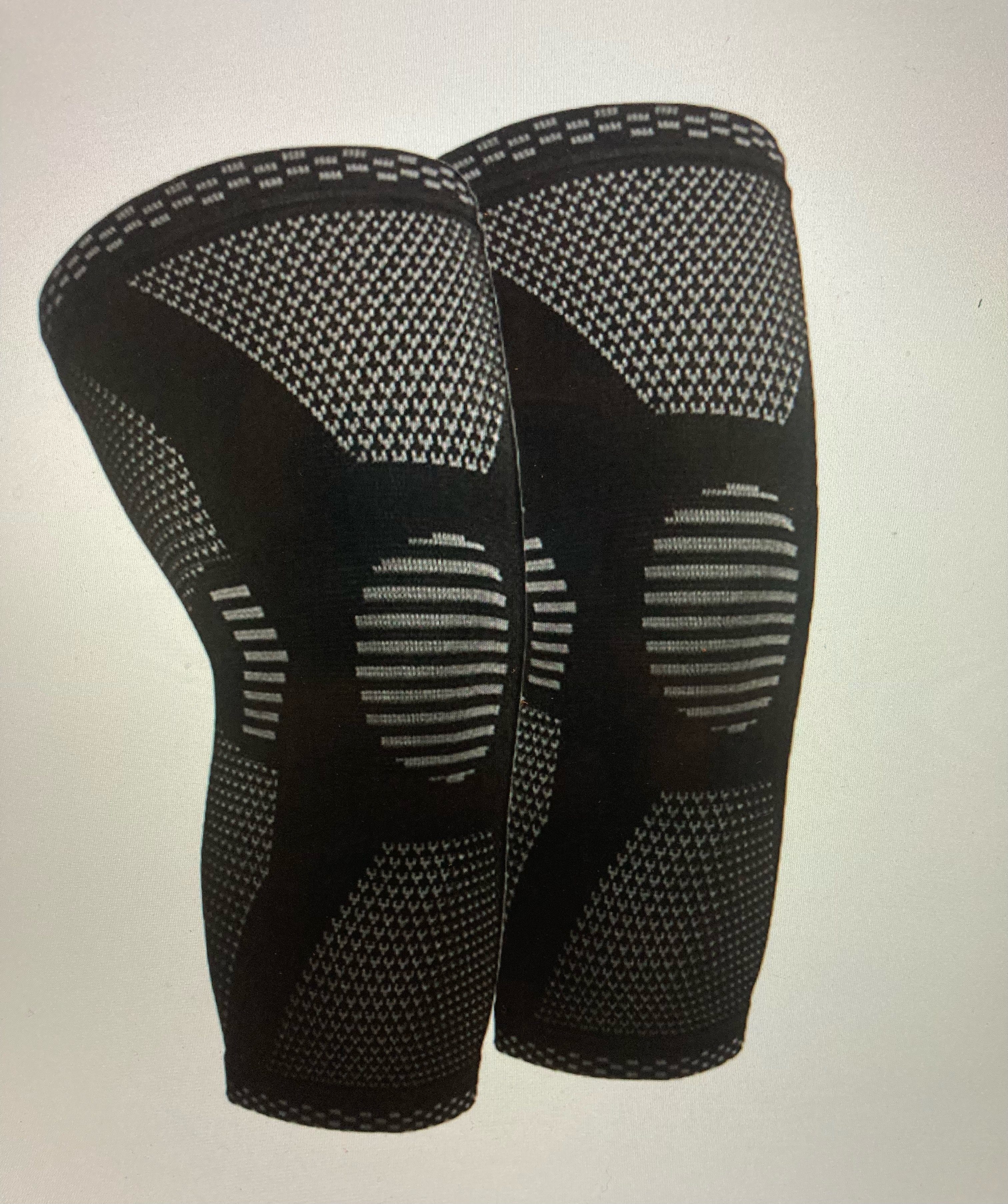 cwonlineshop Kniebandage Kniebandage Kniestütze Sport Bandage Knie Schutz(A102)«(1-tlg)Schwarz