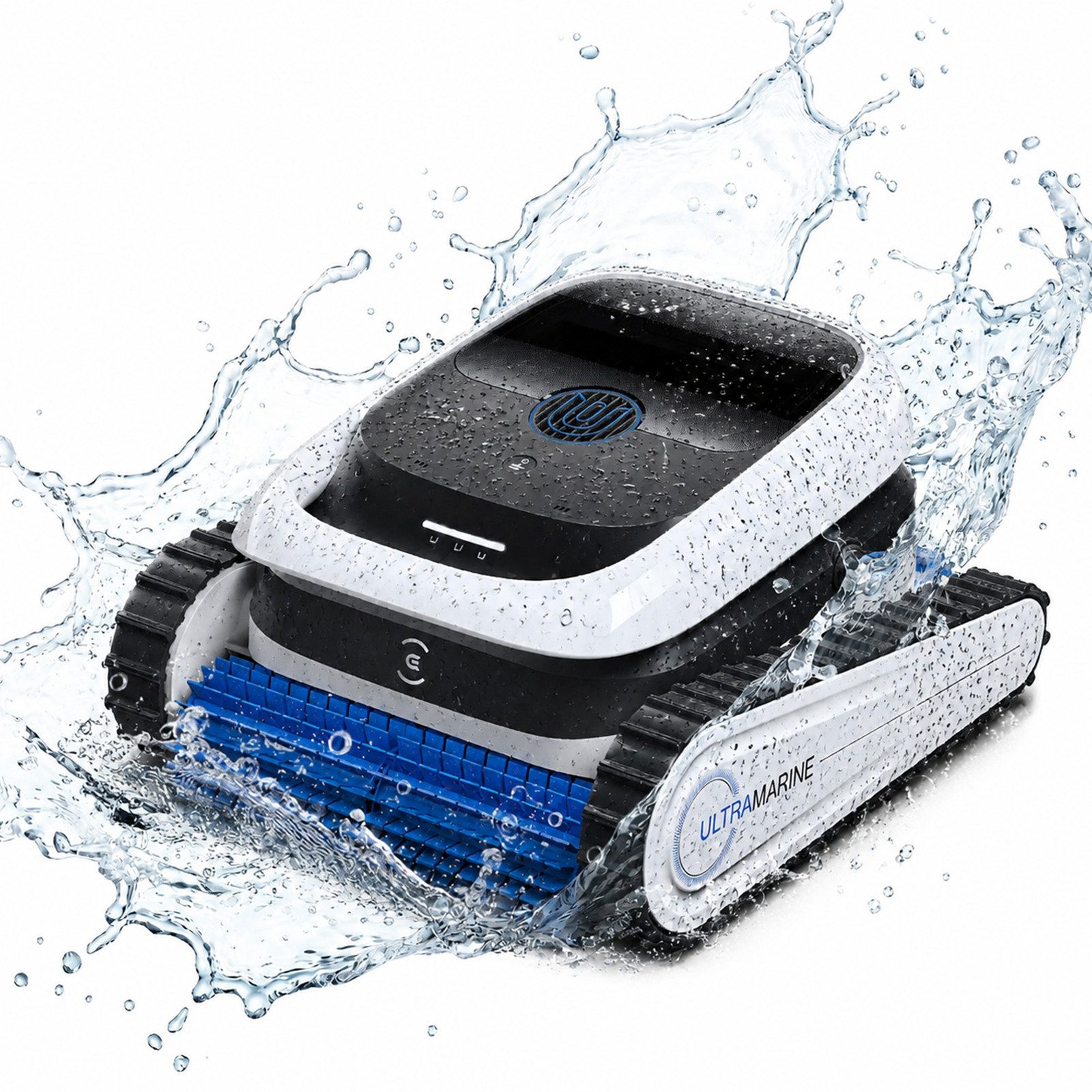 ECOVACS Poolroboter ULTRAMARINE P1 Care Kit für Boden und Wände, 180 Min, 180m², APP, (10-Stufen-Beständigkeit, Akkulaufzeit von 180 Minuten), 4800 GPH, Doppelschicht-Filter, SmartNavi-Navigation