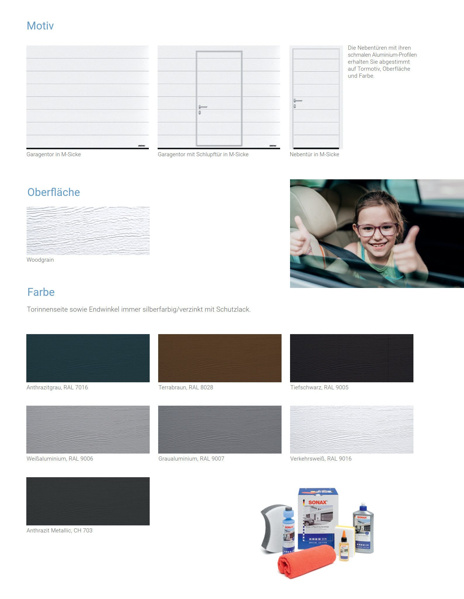 steinau Garagentor Sektionaltor RenoMatic 2026 M-Sicke Woodgrain LPU 42 + Antrieb S4 + HS, Vergünstigtes Aktionspaket