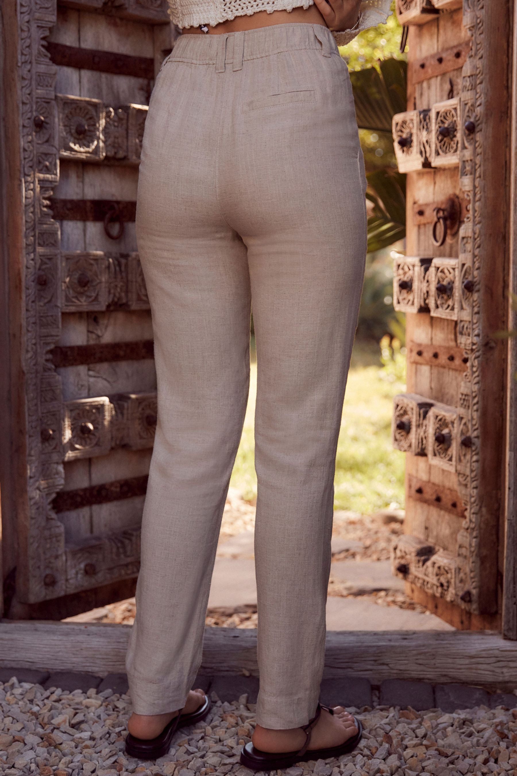 Next Leinenhose Karottenhose aus Leinenmischgewebe – günstig online kaufen