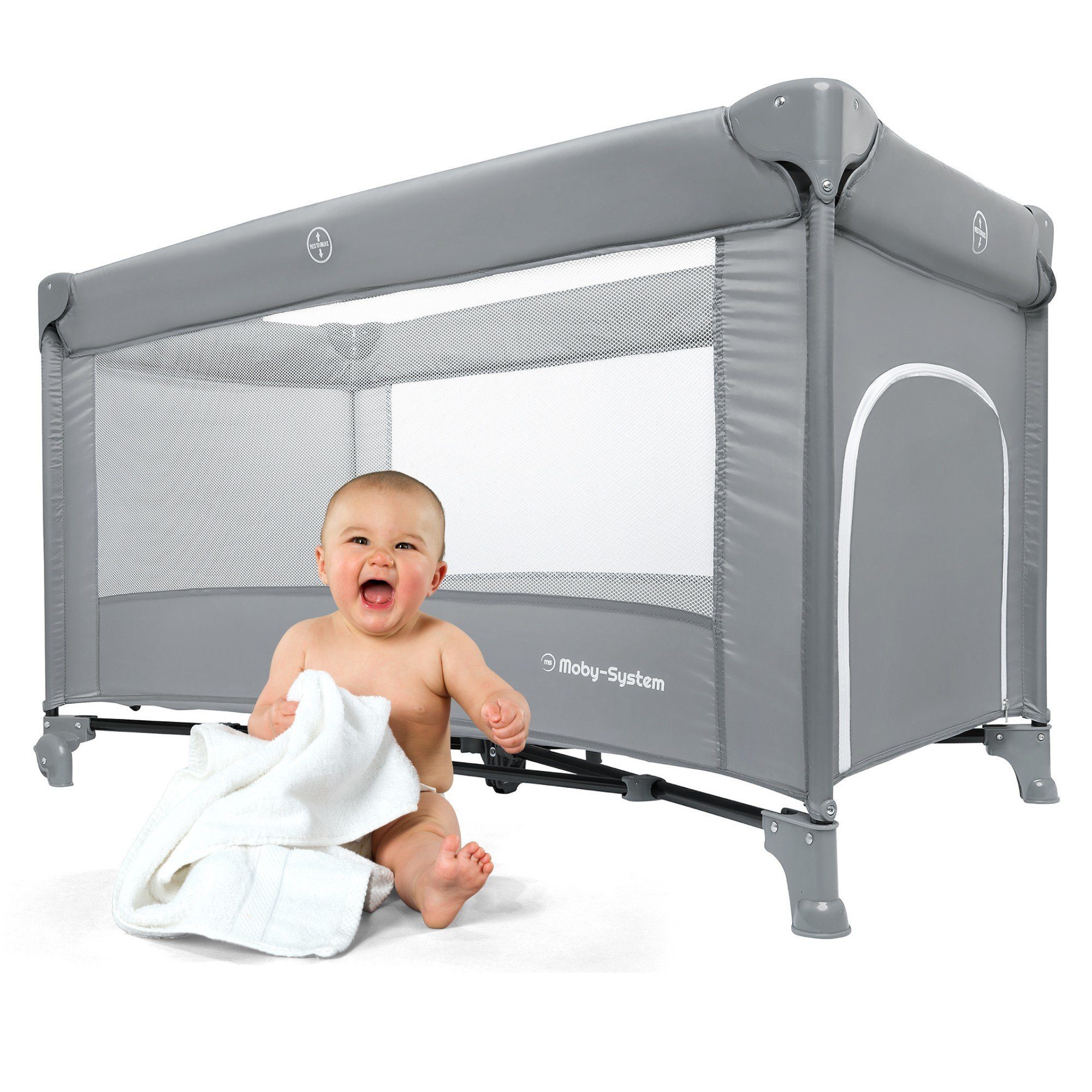 Moby-System Baby-Reisebett Multifunktionales Reisebett - Happy Traveller BA günstig online kaufen