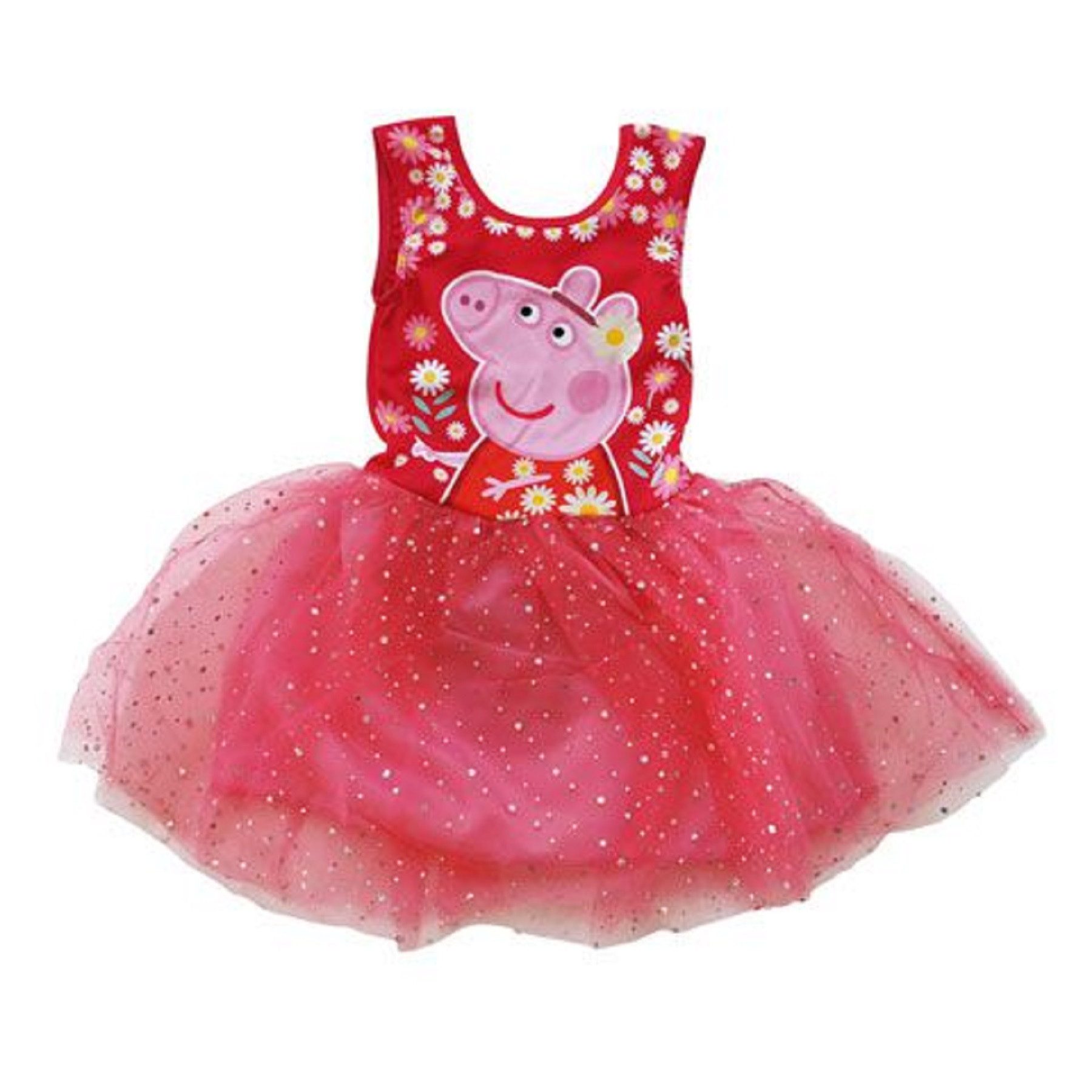 Partykleid Peppa Pig Kinderkleid in Rot Perfekt für Spaß Spiel und Feiern