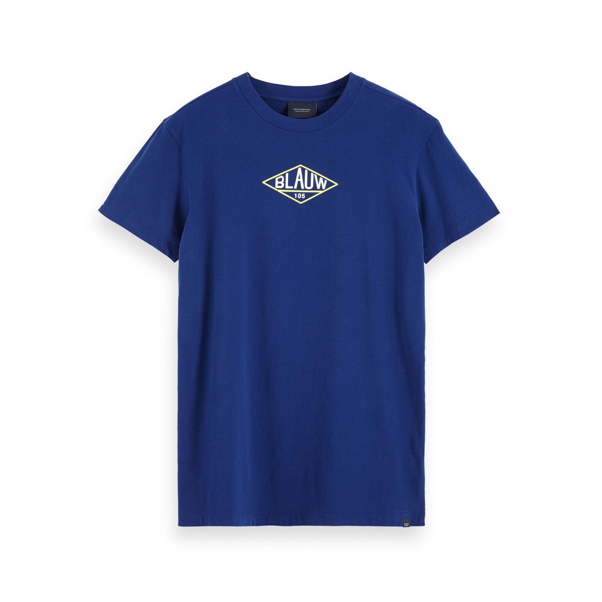 T-Shirt Scotch & Soda Herren T-Shirt Clean Subtile Artwork Tee 153605