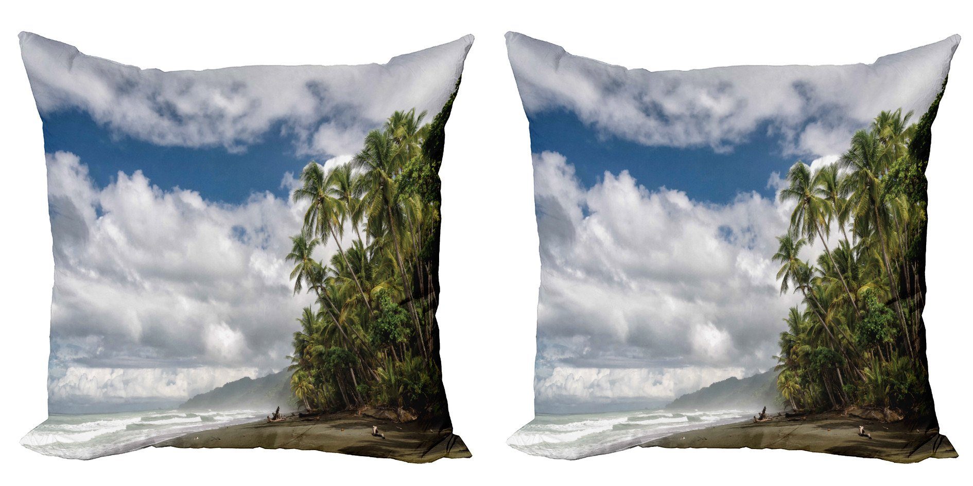 Kissenbezüge Modern Accent Doppelseitiger Digitaldruck, Abakuhaus (2 Stück), Zentralamerika Bewölkt Klima Himmel
