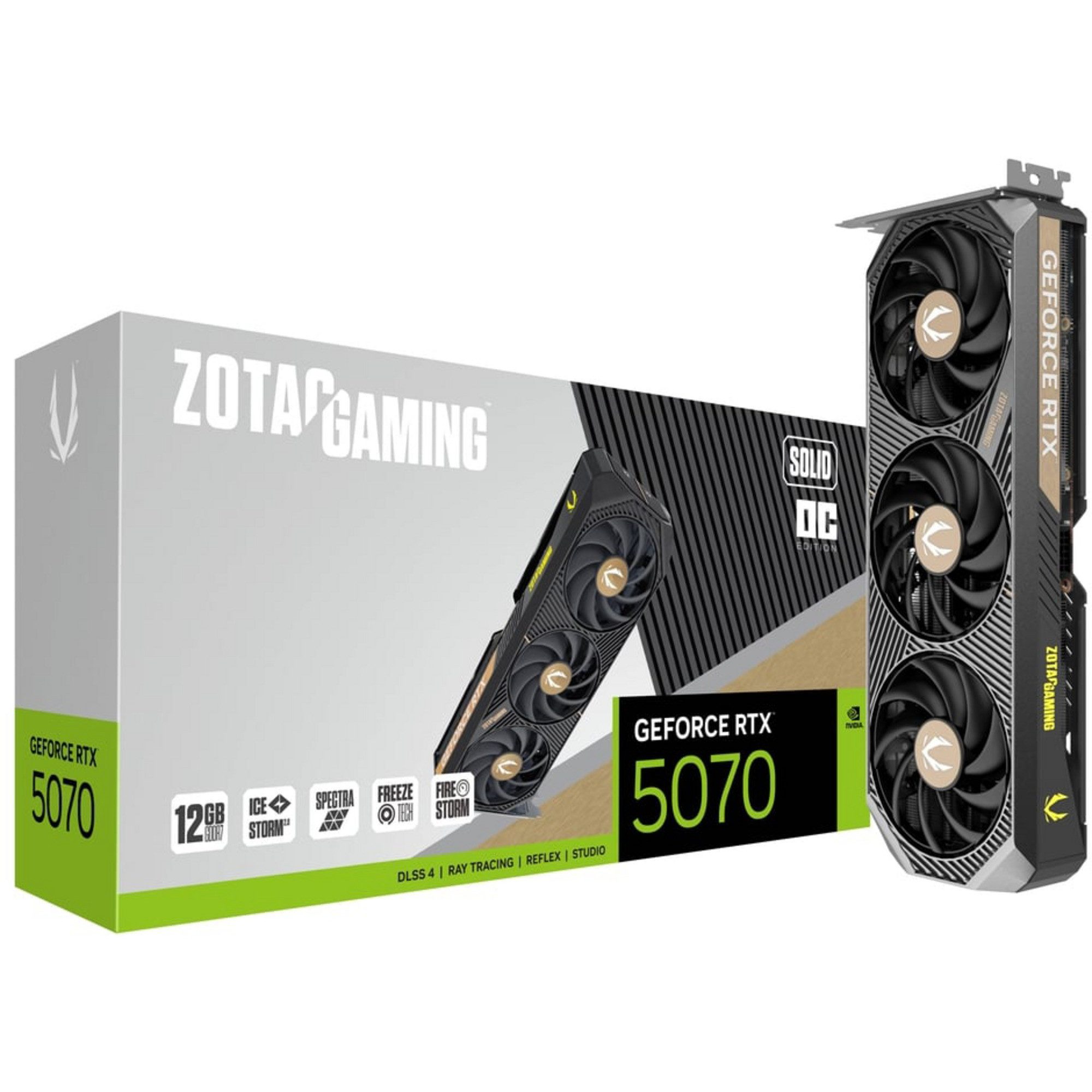 Zotac GeForce RTX 5070 12G VSolidOC 12GB GDDR7 Grafikkarte (12 GB)