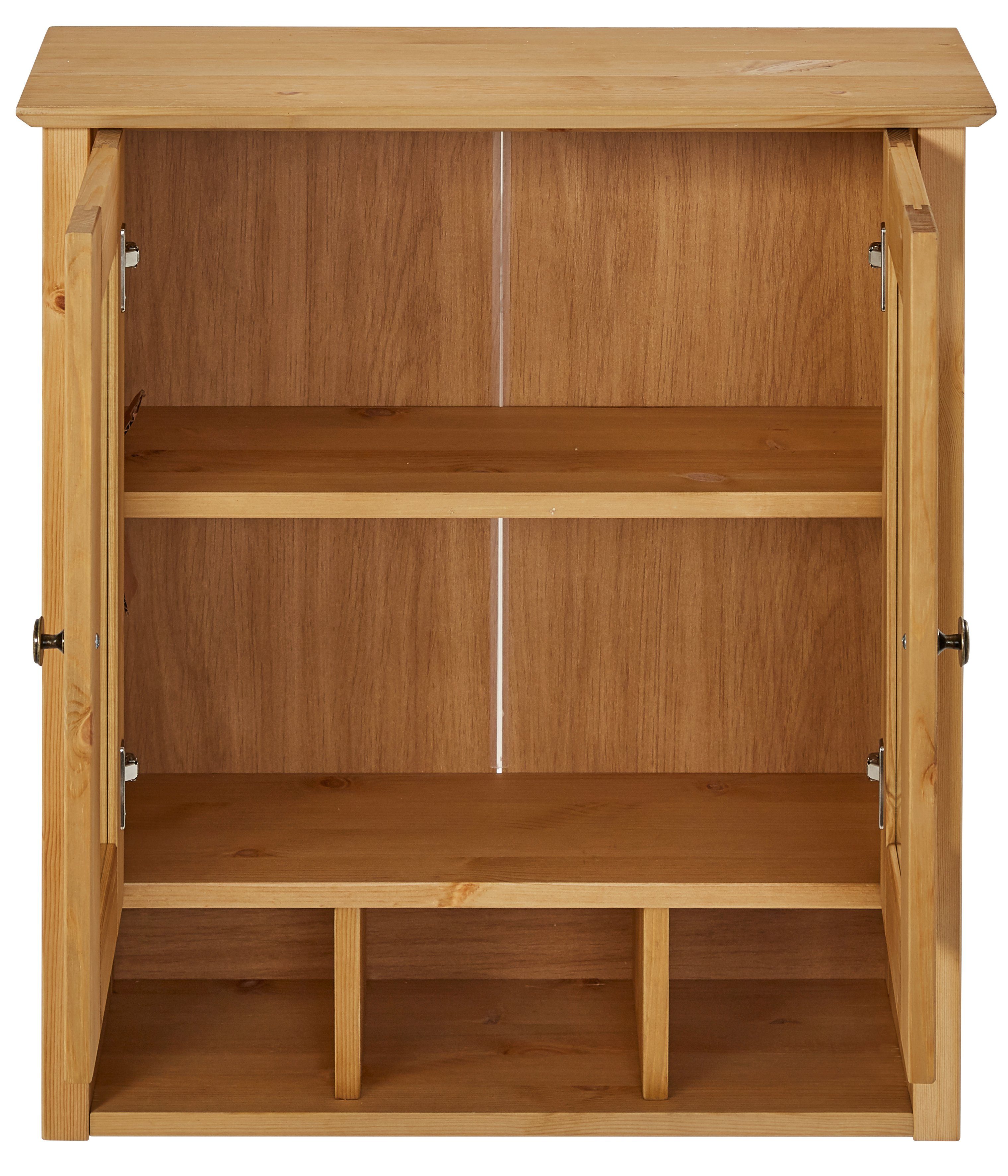 Home affaire Hängeschrank Vili Badezimmerschrank, mit Glastüren, Breite 60 cm, aus Massivholz – Bild 5 von 5