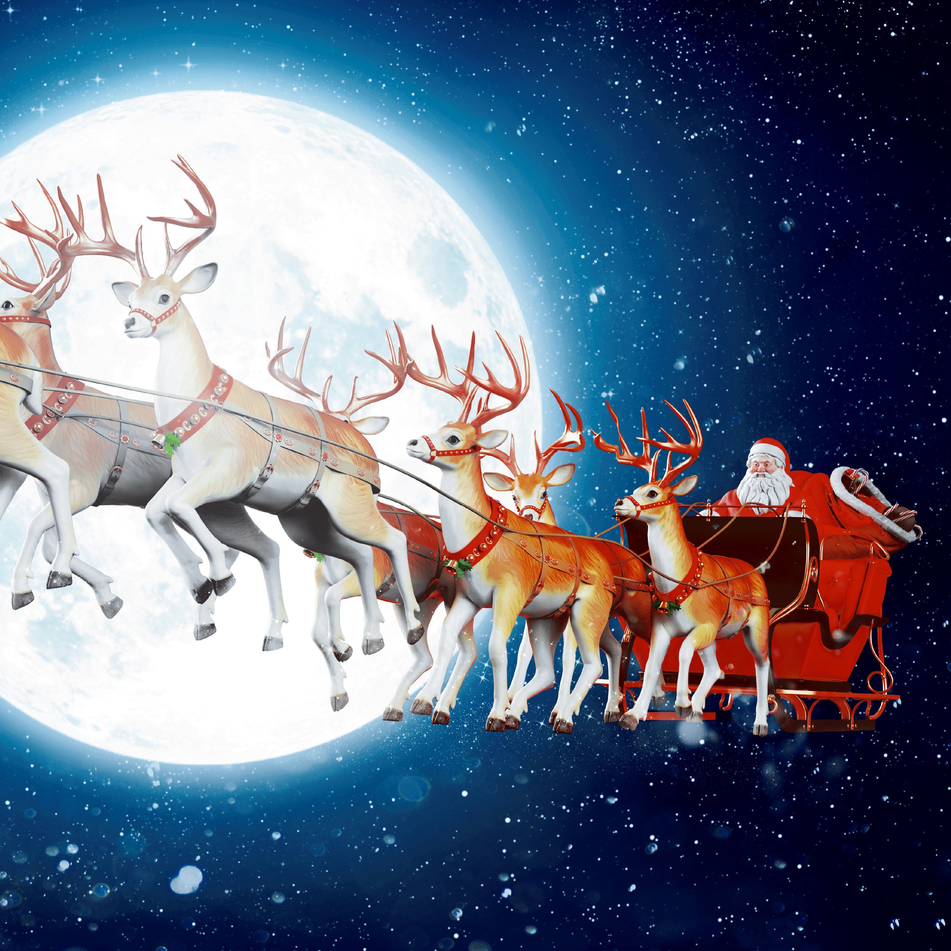 HOME FASHION Papierserviette 20 Servietten Lunar Xmas 33x33cm, (20 St)