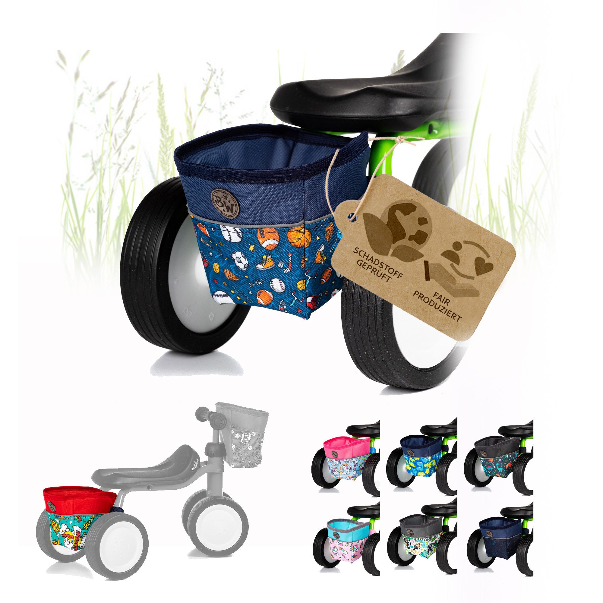 Fahrradtasche Rahmentasche Tasche kompatibel mit Pukylino Wutsch Fitsch Puky