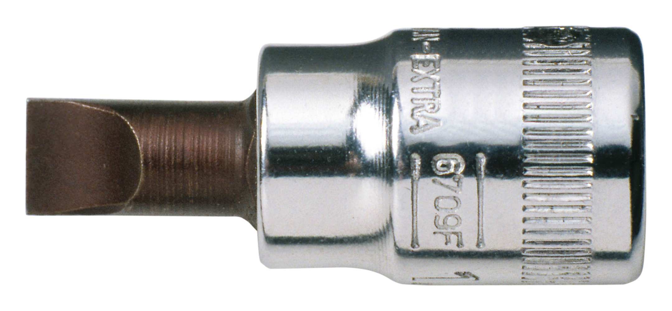 BAHCO Schlitz-Bit, Schraubendreher-Einsatz 1/4" 4,5 x 0,6 mm Schlitz