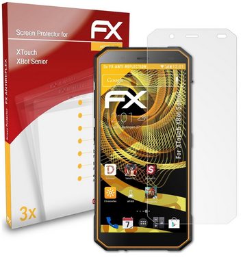 atFoliX Schutzfolie für XTouch XBot Senior, (3 Folien), Entspiegelnd und stoßdämpfend