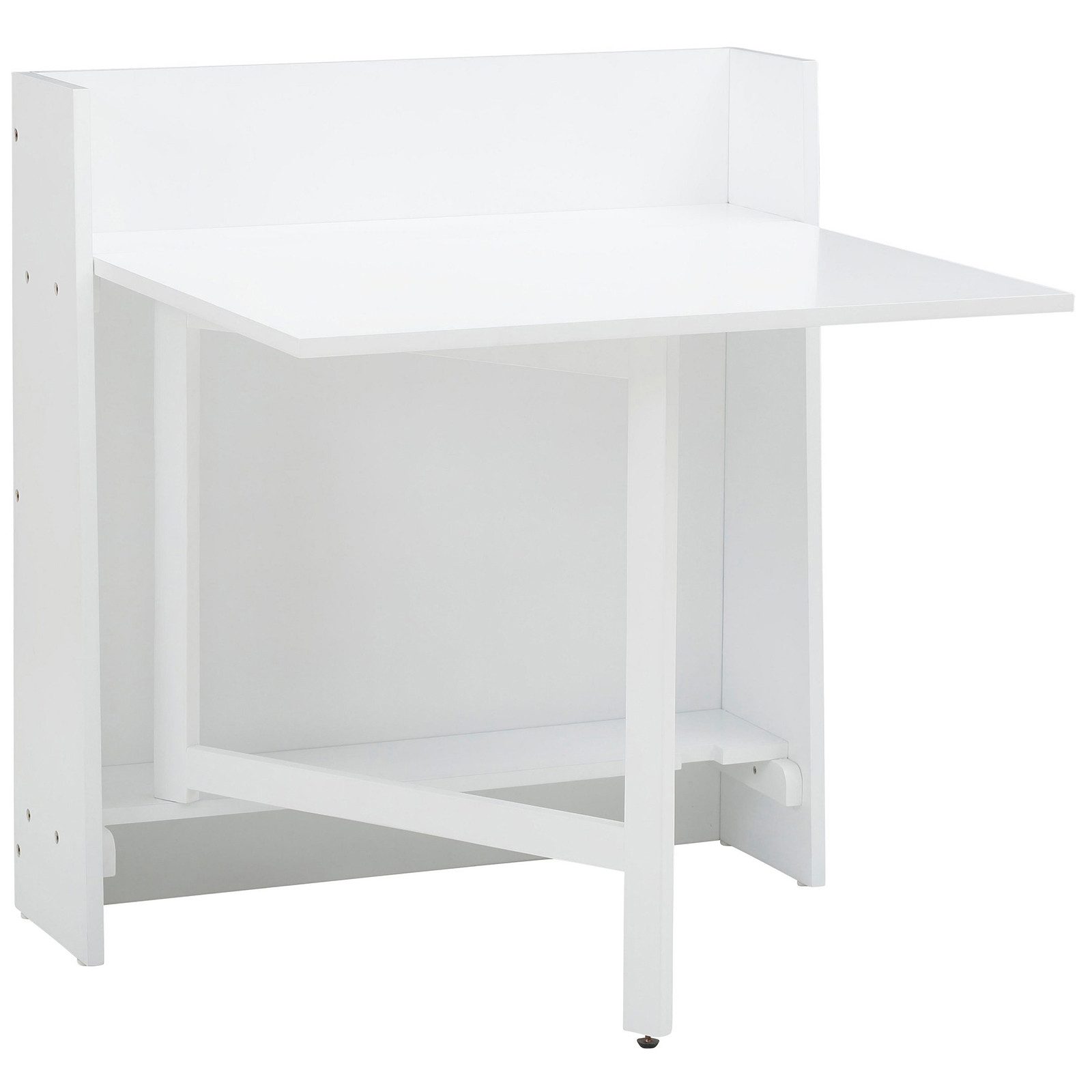 loft24 Klapptisch Wayne - Esszimmertisch Küchentisch Tisch Speisetisch, Küchentisch, Esstisch klappbar, MDF, Kiefer, weiß