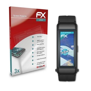 atFoliX Schutzfolie Displayschutzfolie für Huawei TalkBand B6, (3 Folien), Ultraklar und flexibel