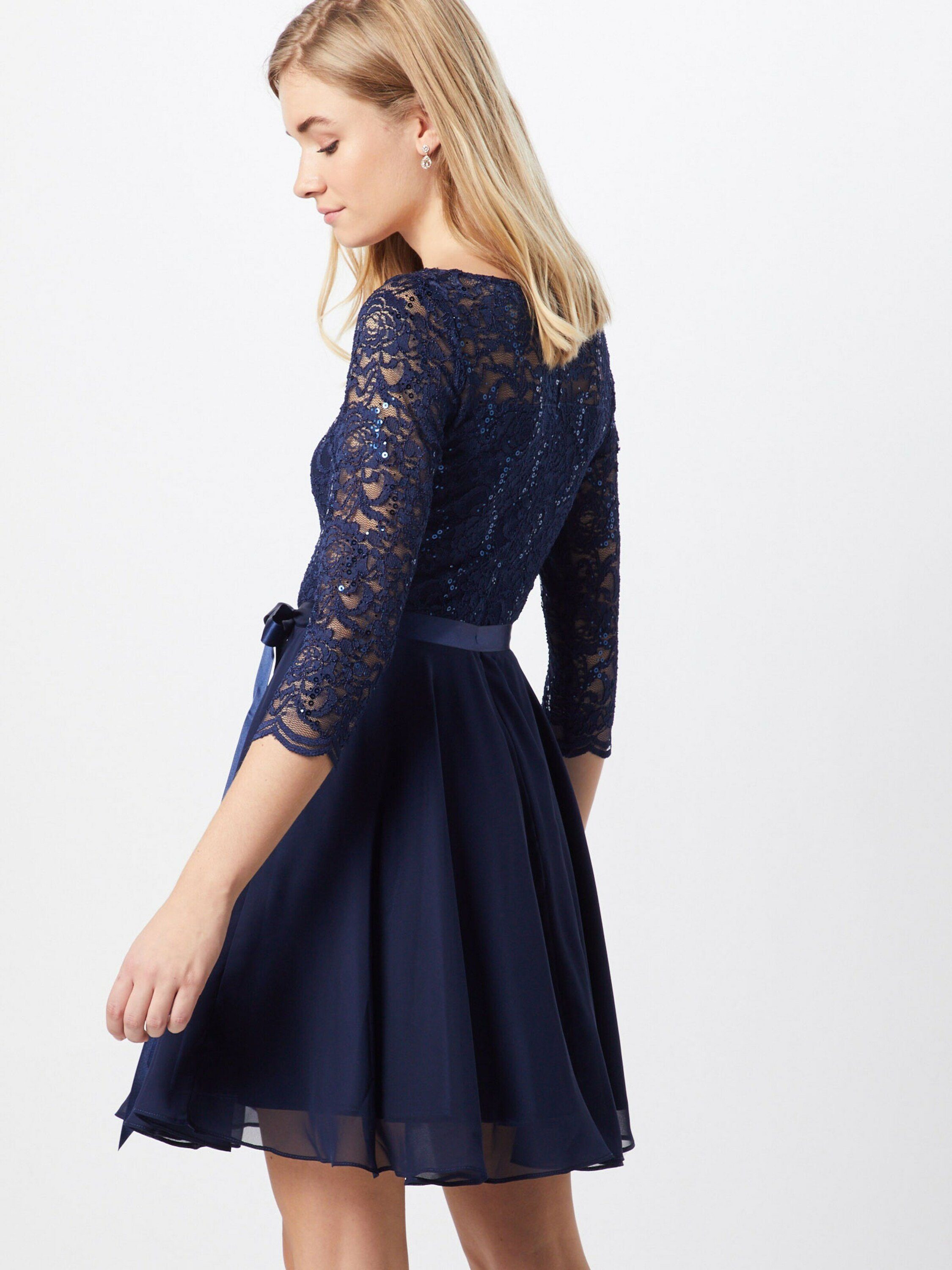 SWING Cocktailkleid (1-tlg) Pailletten