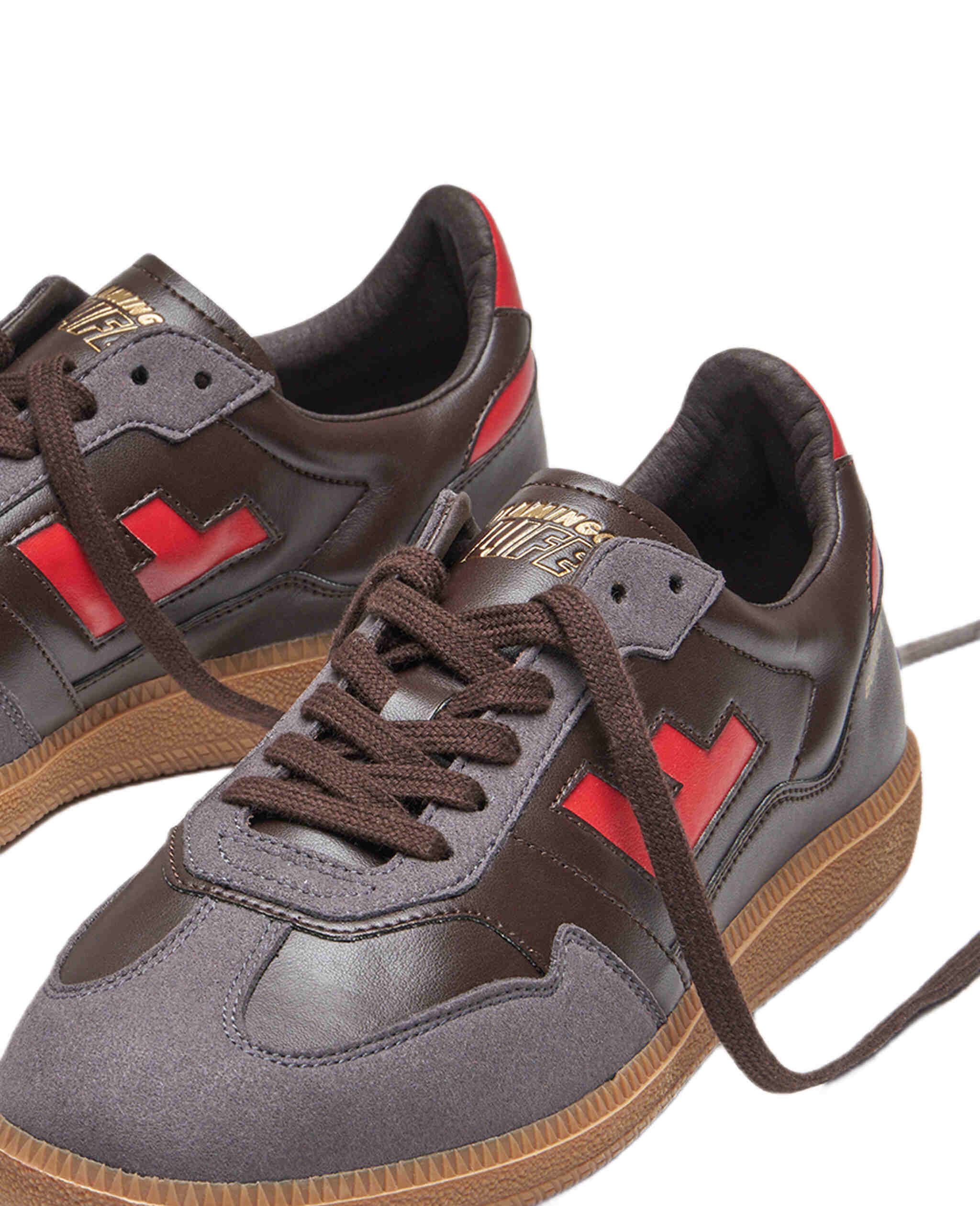 Flamingos Life Burela Slim - dunkelbraun/rot Sneaker