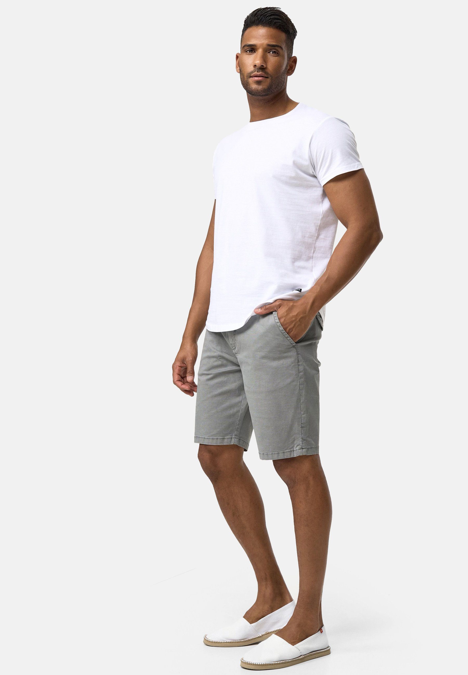 Indicode Chinoshorts Herren Luis Chino Shorts Herrenshorts aus elastischer Baumwoll-Qualität