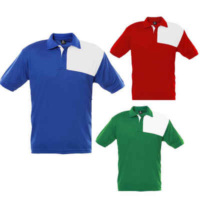 Poloshirt Geco Polo Shirt Kusi Sportshirt Fußball zweifarbig