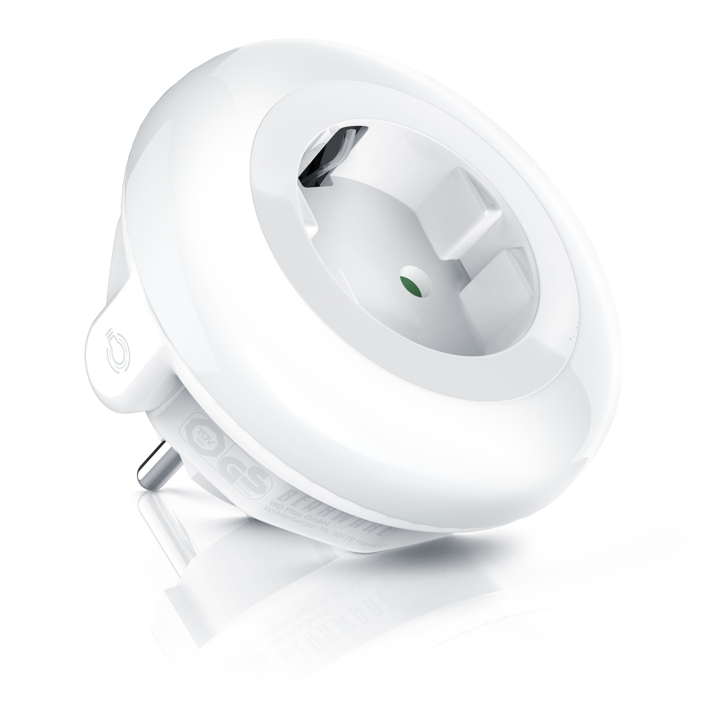 BEARWARE LED Nachtlicht, Nachtleuchte / Orientierungslicht, Zwischenstecker, 3 Farben