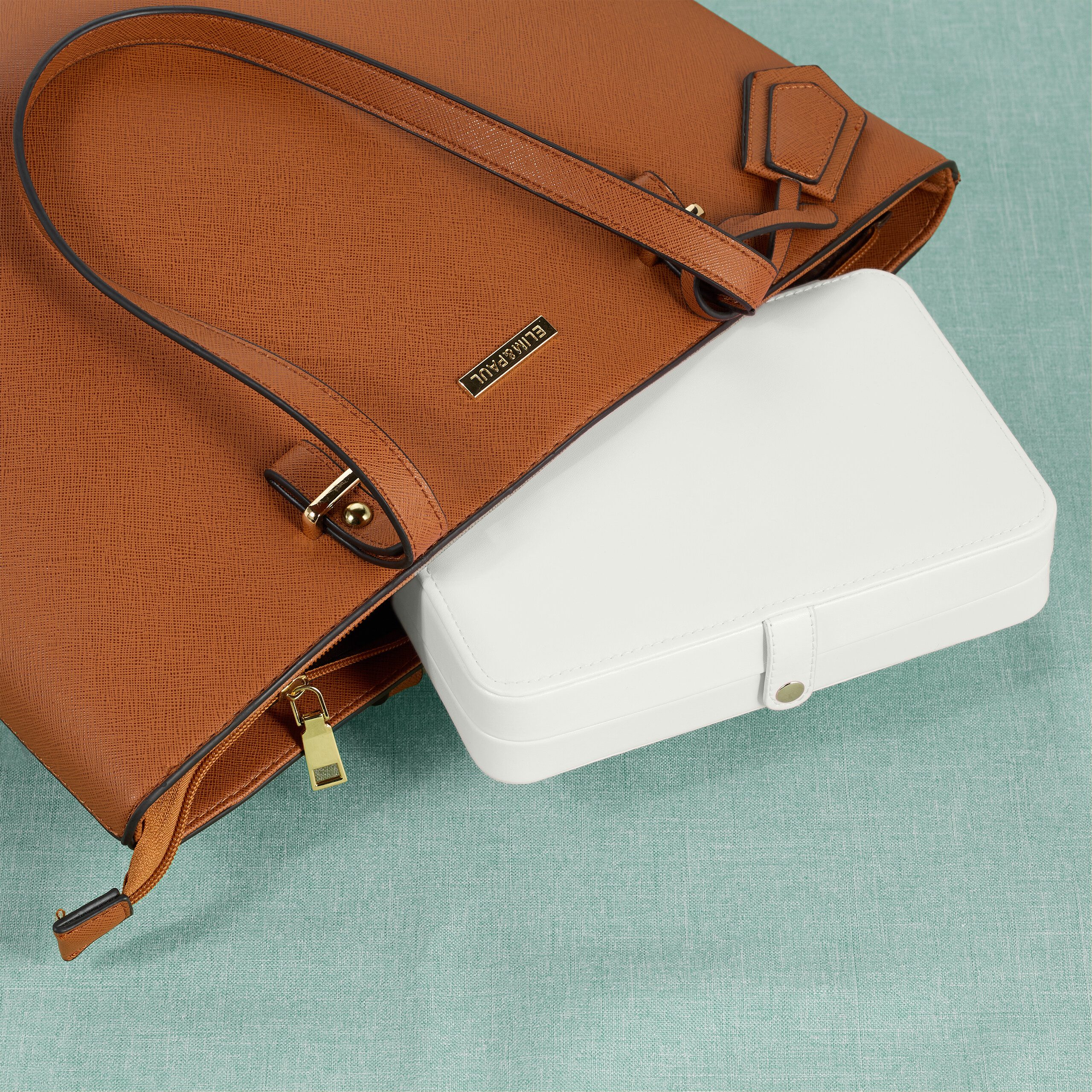 relaxdays Schmuckkasten Schmuckkästchen für Reisen, weiß günstig online kaufen