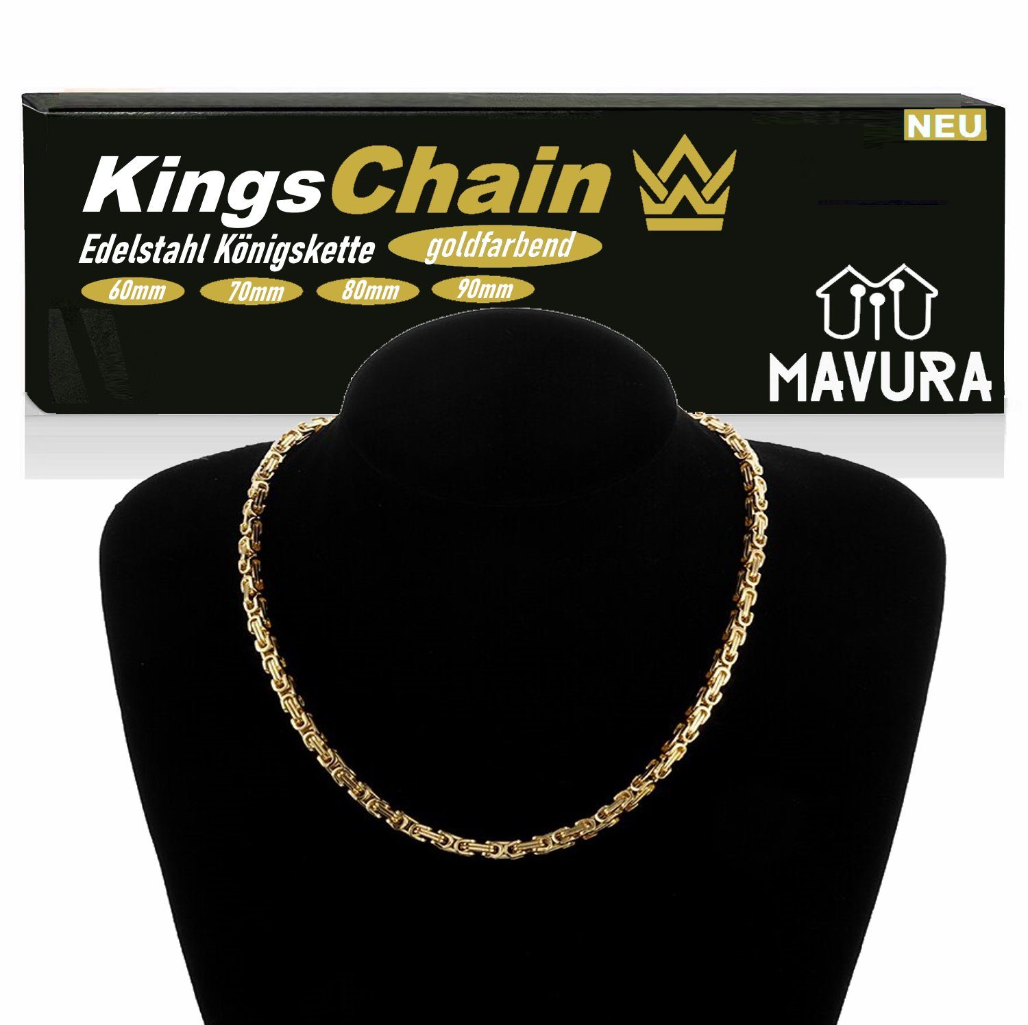 MAVURA Königskette KingsChain Königliche Gold Kette günstig online kaufen