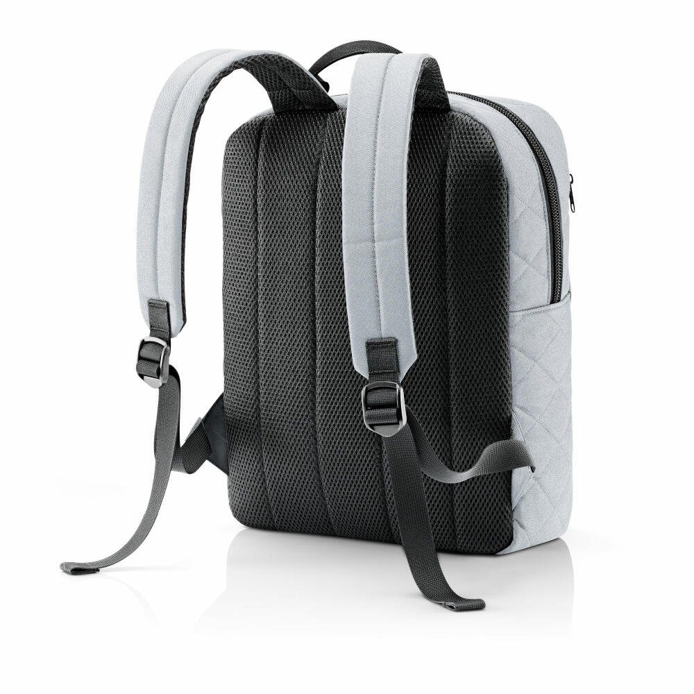 REISENTHEL® Rucksack classic backpack M Rhombus Light Grey