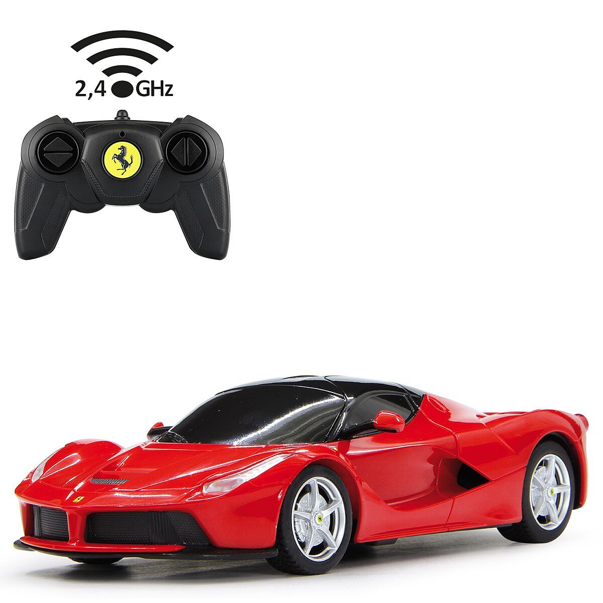 Jamara RC-Auto Ferrari LaFerrari 1:24 ferngesteuertes Auto, 2,4GHz für Mehrspielerbetrieb