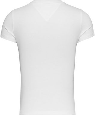 Tommy Jeans T-Shirt Slim Tee Linear Logo Shirt mit Logostickerei