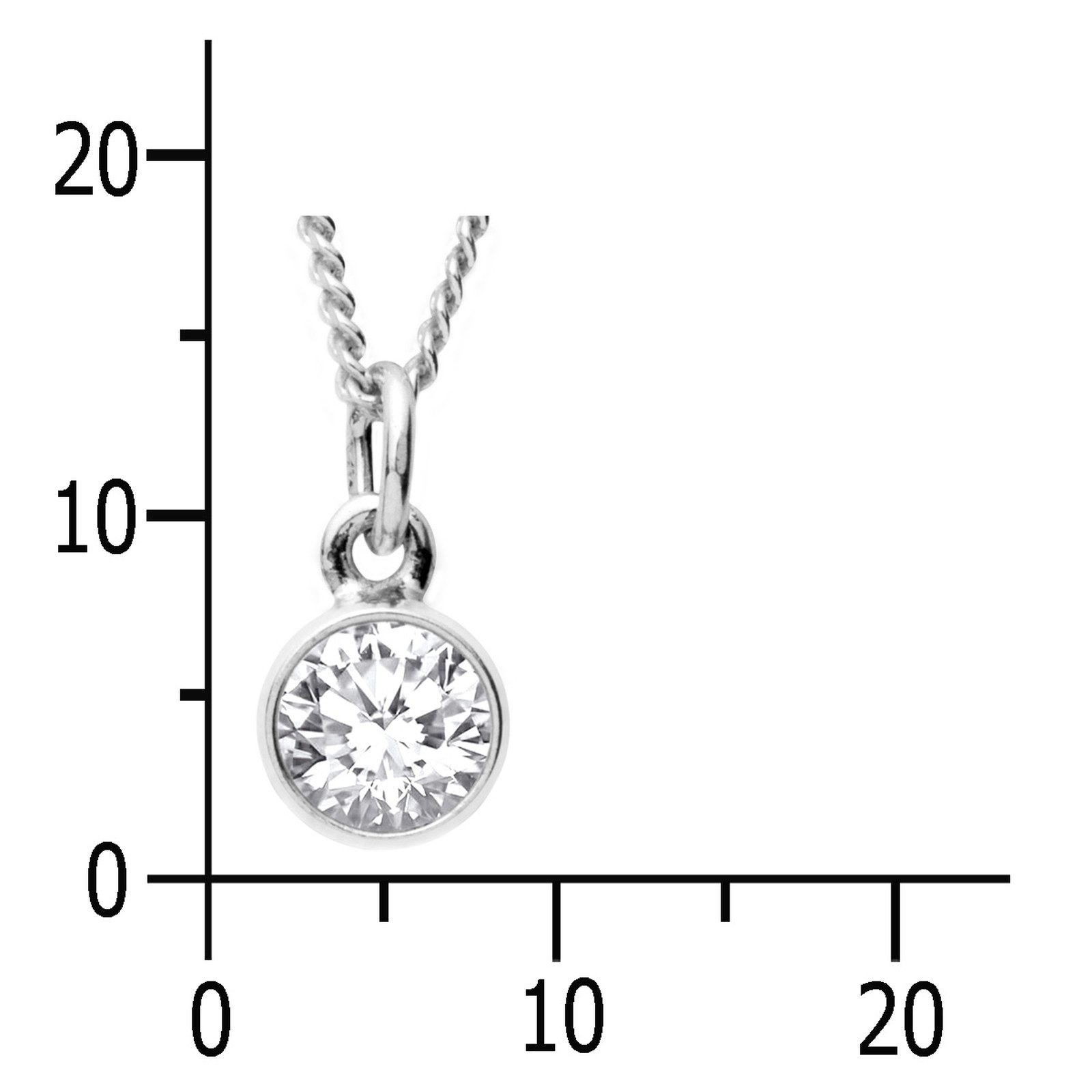 OSTSEE-SCHMUCK Kette mit Anhänger Ostsee-Schmuck Kette mit Anhänger Classic 6 mm (2-tlg)