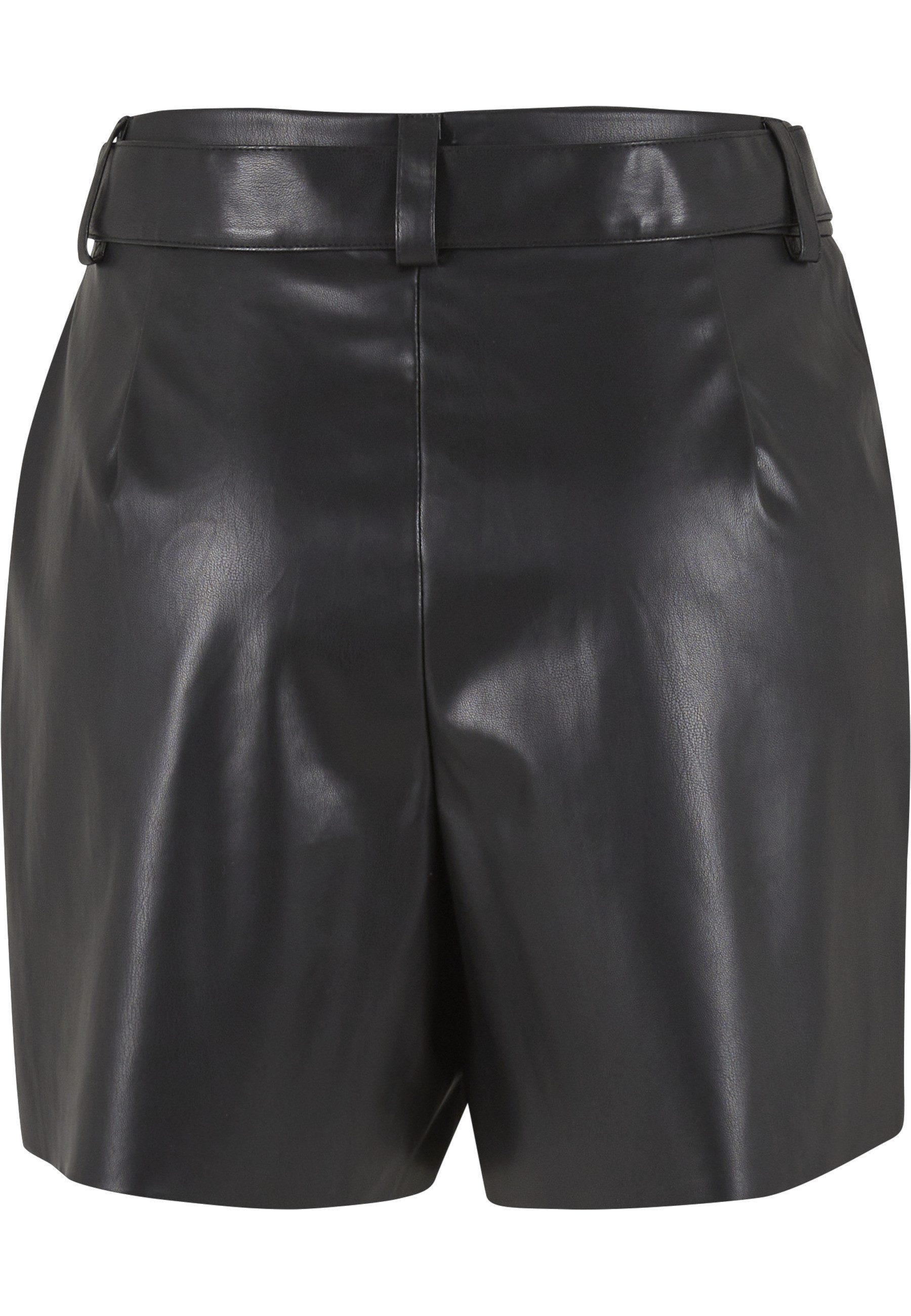 URBAN CLASSICS Shorts Urban Classics Ladies Synthetic Leather Shorts (1-tlg)
