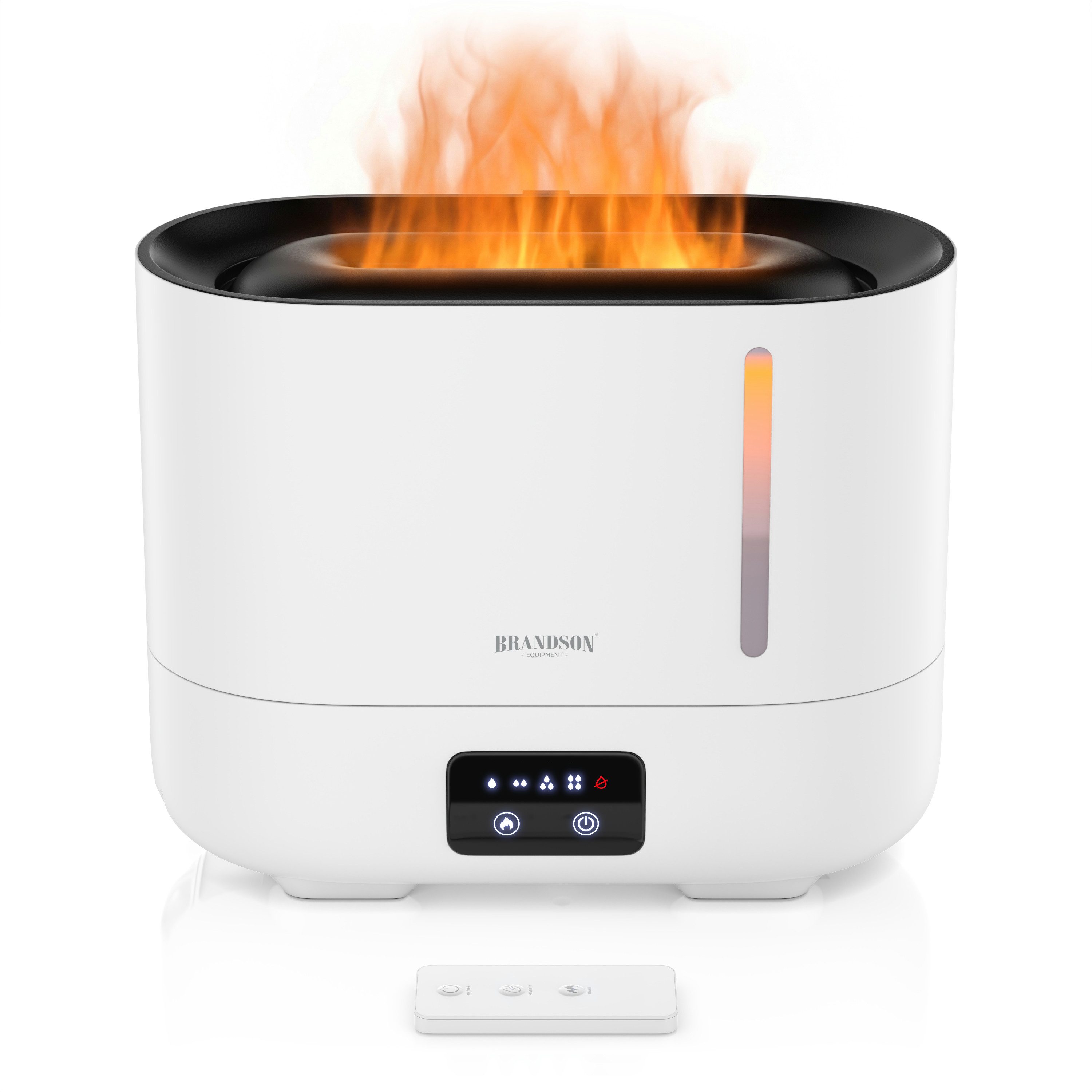 Brandson Luftbefeuchter Aroma Diffuser mit Fernbedienung, Raumbefeuchter, Flammeneffekt, 3 l Wassertank, Ultraschall, 3 l Wassertank, 4 Nebenstufen, für Wohn- und Schlafzimmer