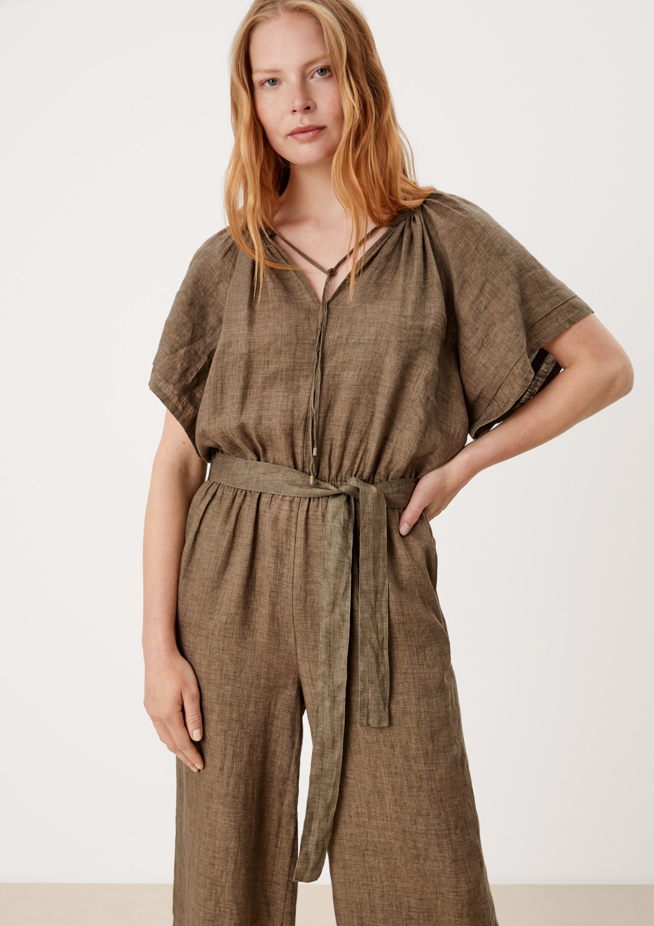 s.Oliver Jumpsuit Overall Jumpsuit aus Leinen