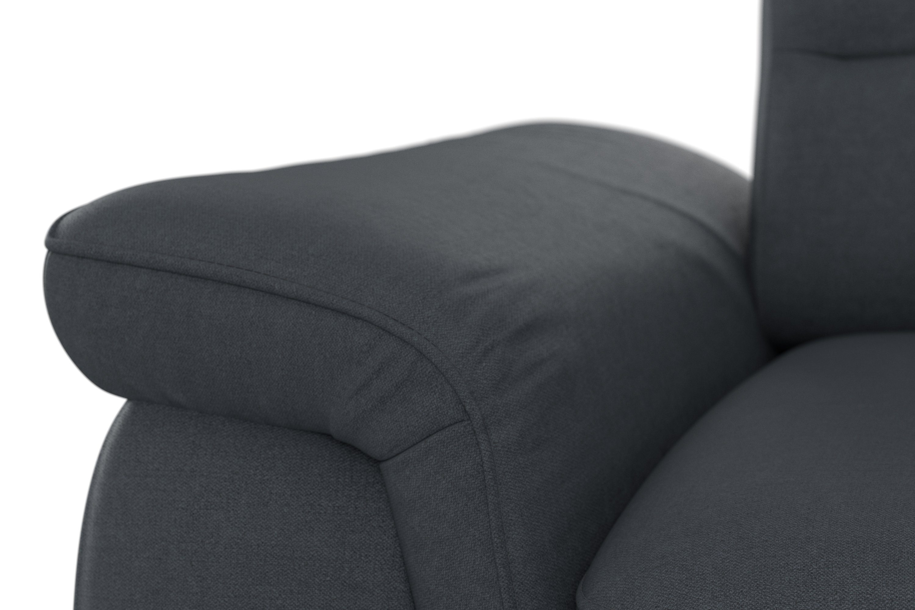 Ecksofa Sinatra, mit optinal Kopfteilverstellung sit&more mit Armteilfunktion und Recamiere,