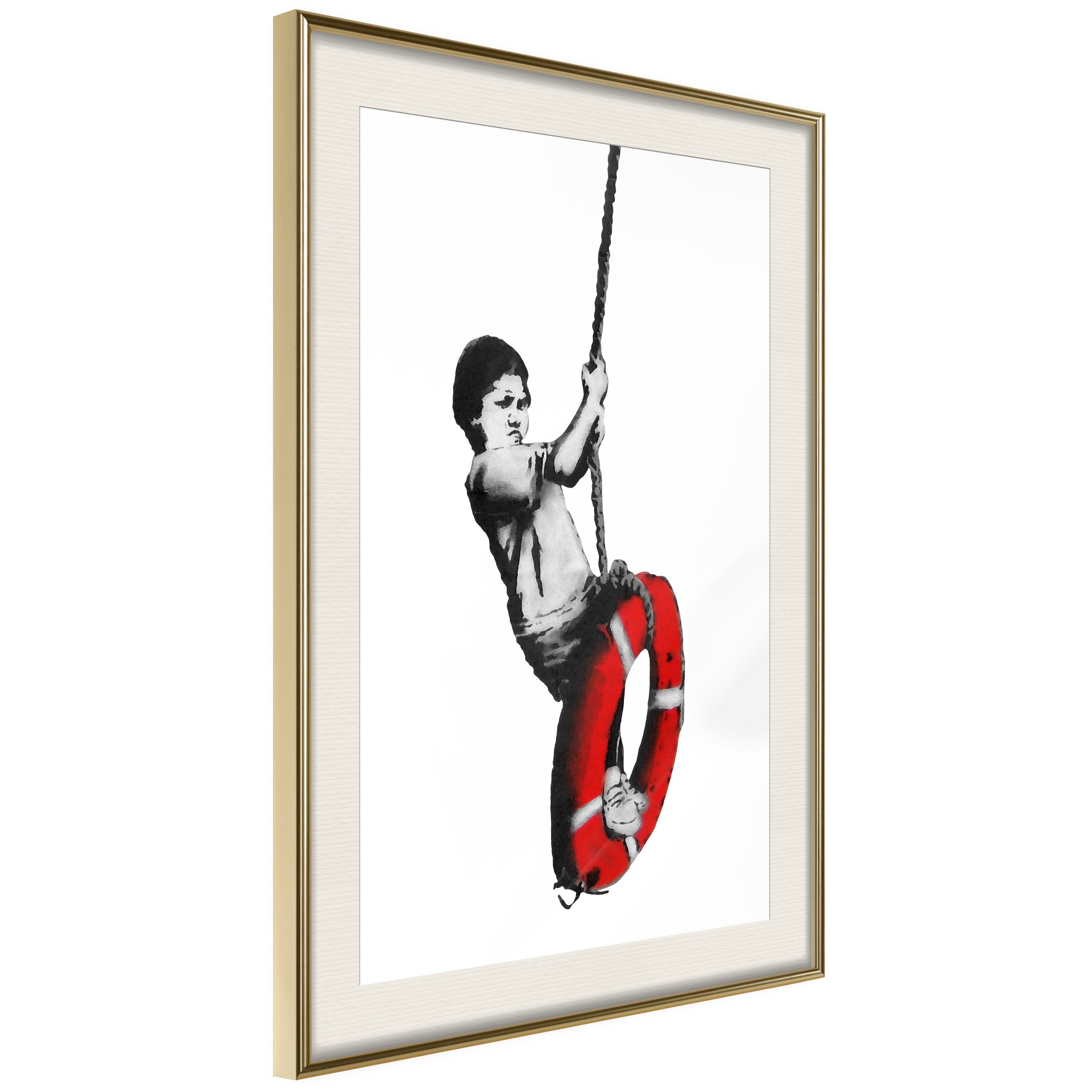 Artgeist Poster Banksy: Boy on Rope