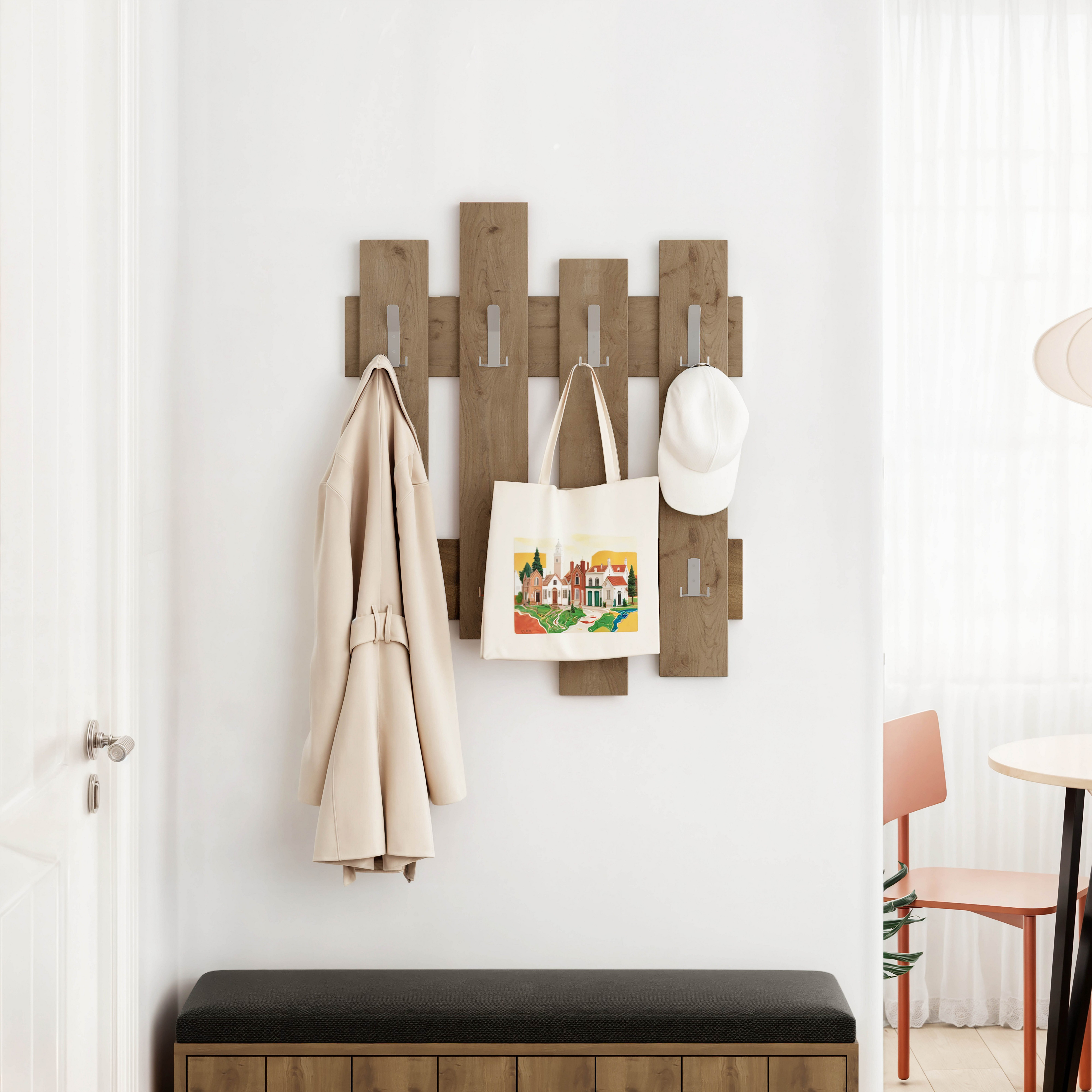 Decortie Wandgarderobe Wave, Aufhänger/ Hänger, 64 x 4 x 81 cm günstig online kaufen