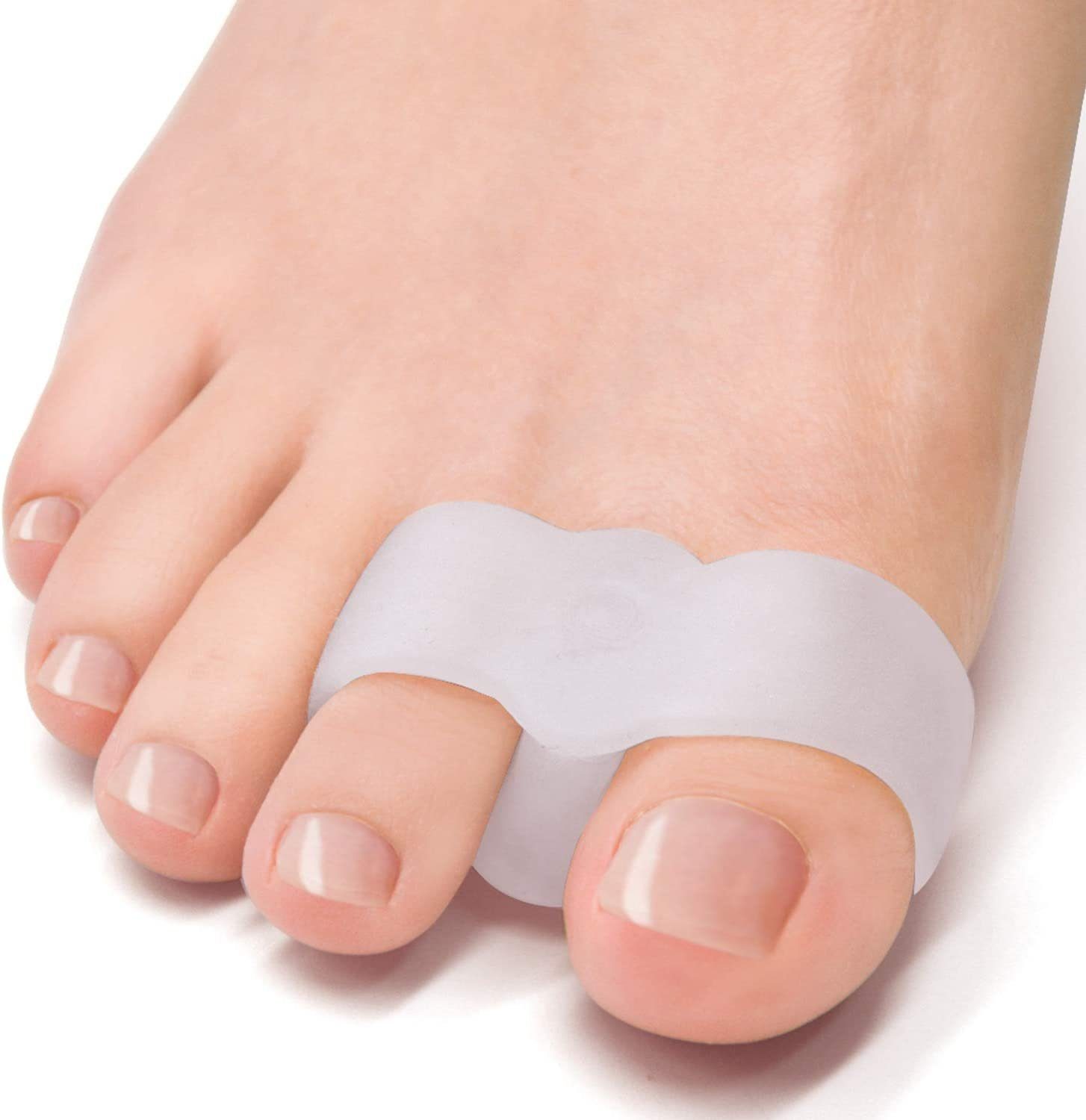 COOL-i ® Zehenkorrektor, 2 Paar Bunion Gel Zehentrenner, Für Überlappende Zehen