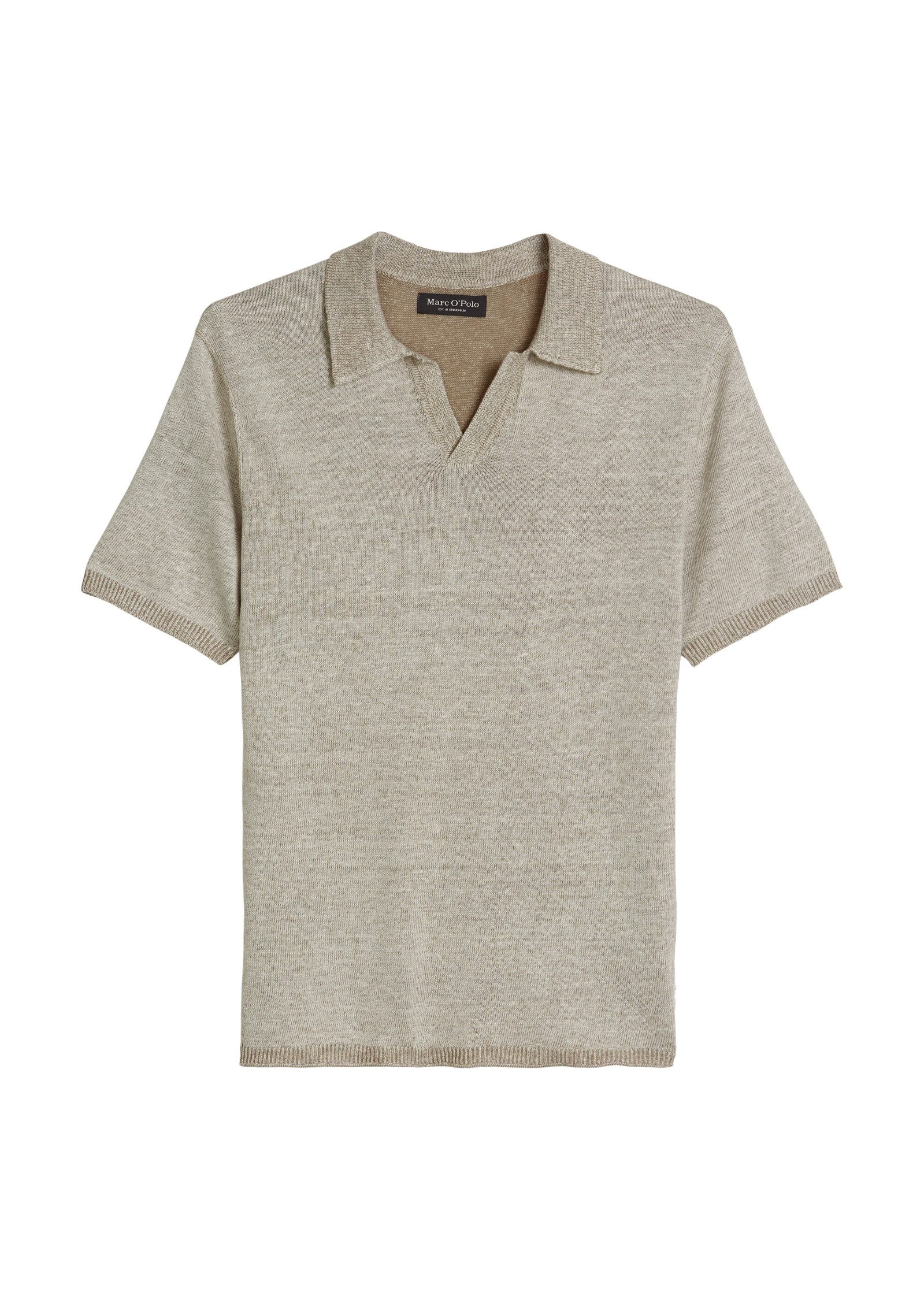 Marc O'Polo Poloshirt regular aus Bio-Baumwolle und Leinen günstig online kaufen