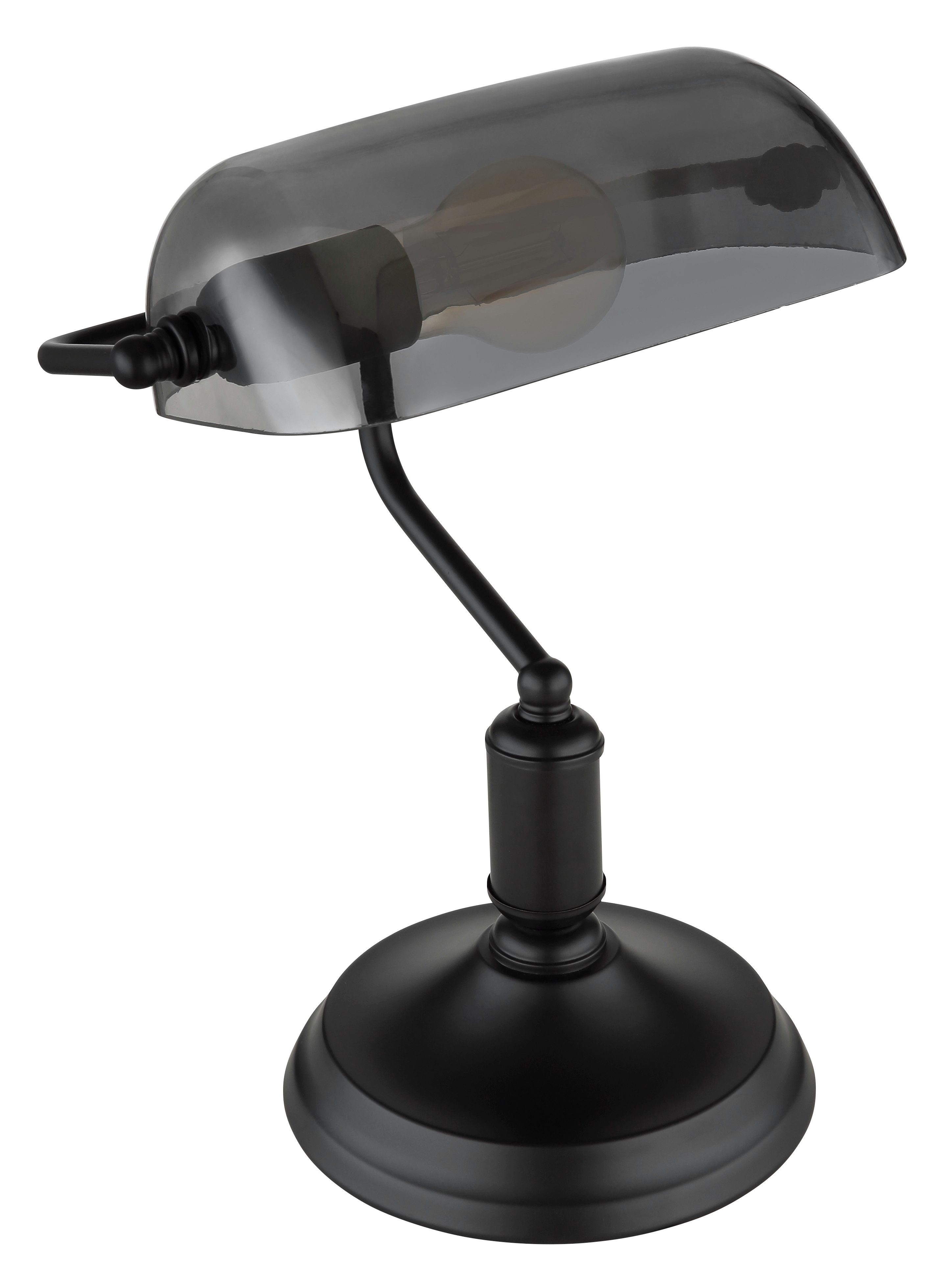 GLOBO LIGHTING Schreibtischlampe ANTIQUE, ohne Leuchtmittel, Klassische Schreibtischleuchte, Antik-look Tischleuchte, Bankerlamp