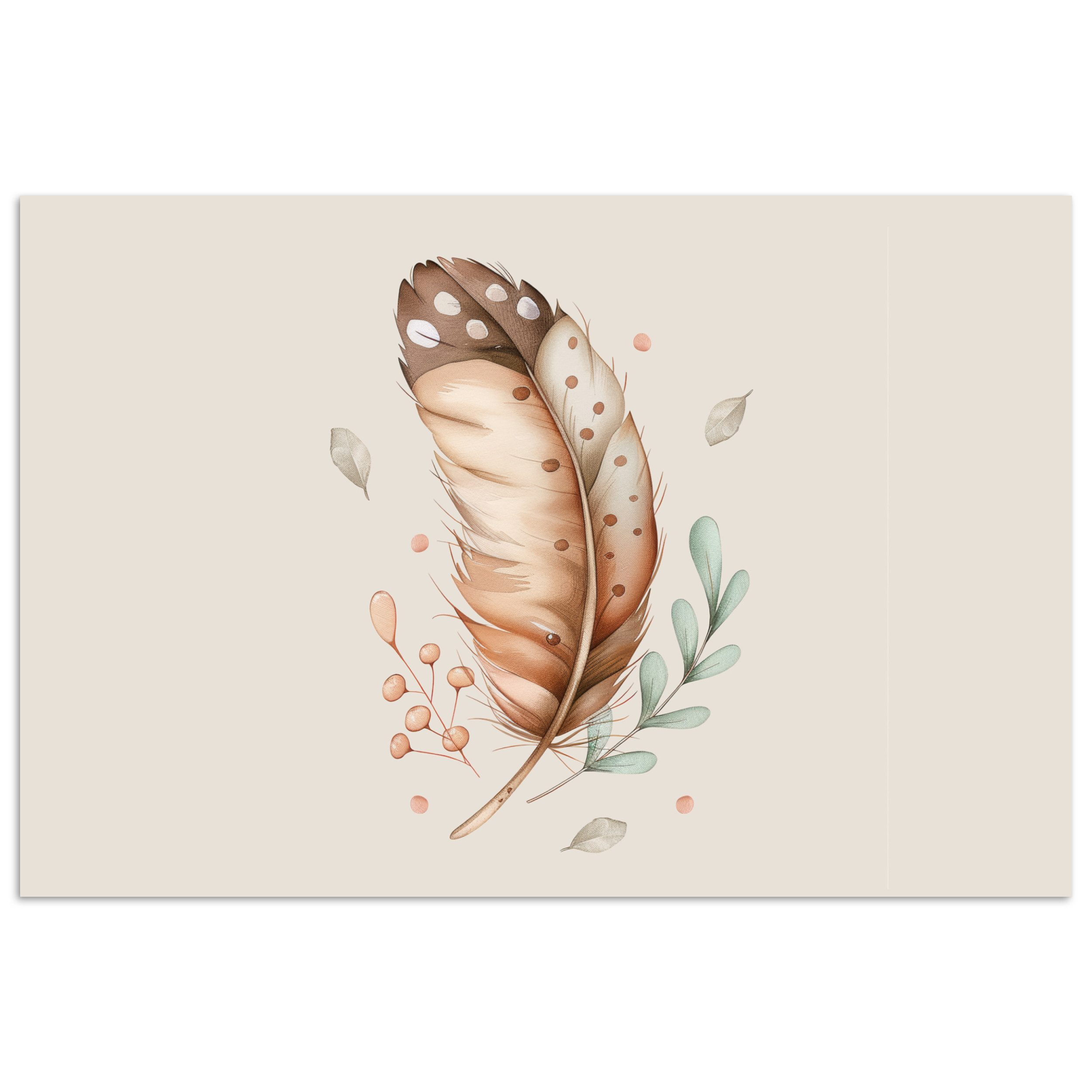 MuchoWow Poster Feder - Bohème - günstig online kaufen
