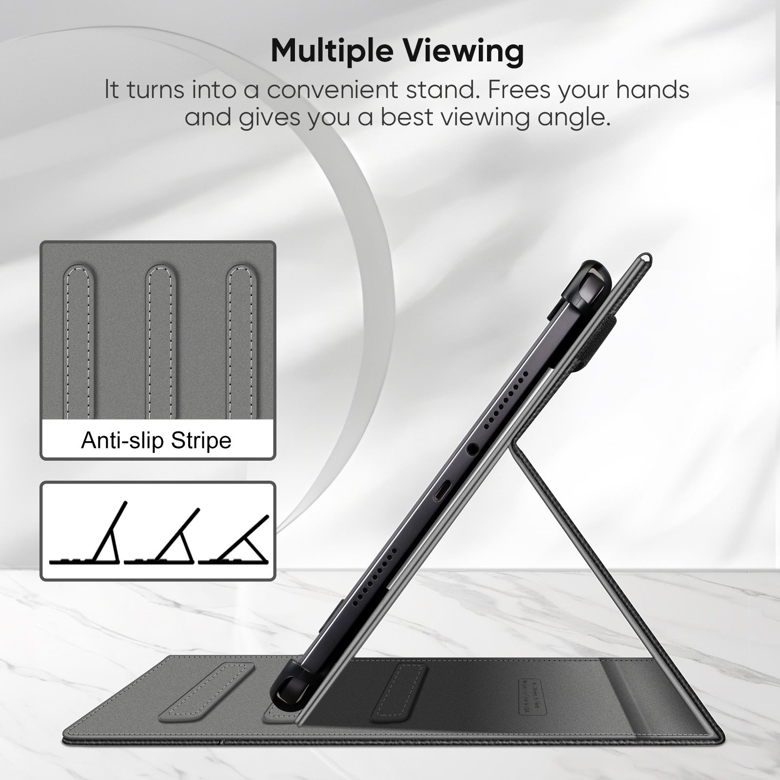 Fintie Tablet-Hülle Universal für TECLAST T65 MAX/DOOGEE Tab E3 Pro/Blackview 13 Zoll/Odea, /DOOGEE T36/T20/T40PRO/TECLAST T60Plus 12“-Universal für 12-13" Tablet