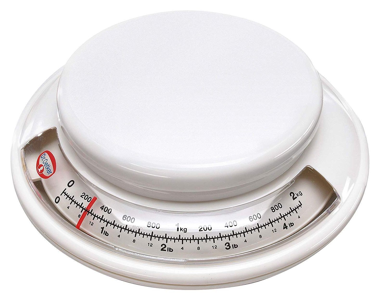 Küchenwaage Dr. Oetker - Küchenwaage analog bis 2kg Weiß (1531) Backwaage Waage