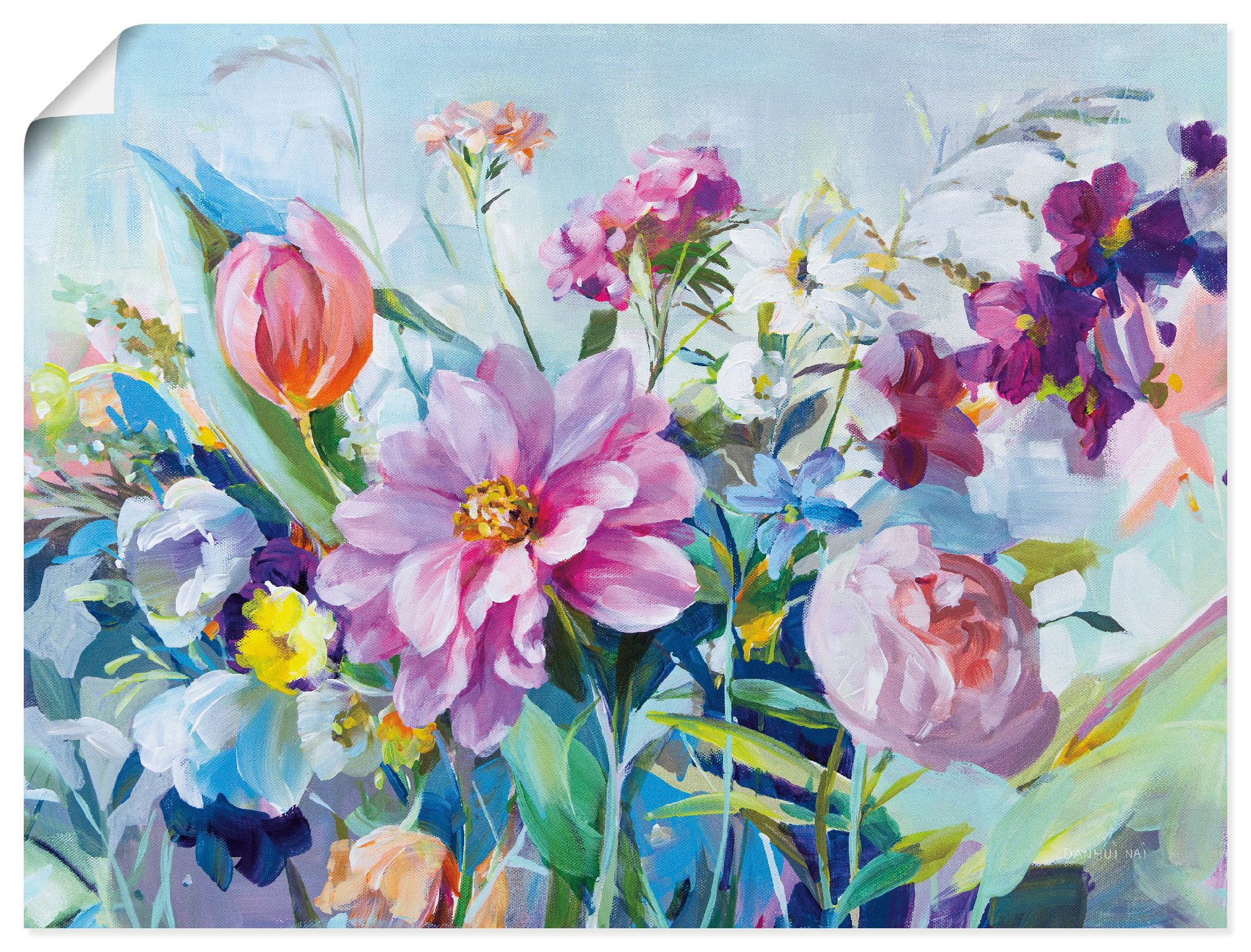 Artland Wandbild High Summer Garden I, Blumenbilder (1 St), als Alubild, Leinwandbild, Poster, Wandaufkleber in verschied. Größen