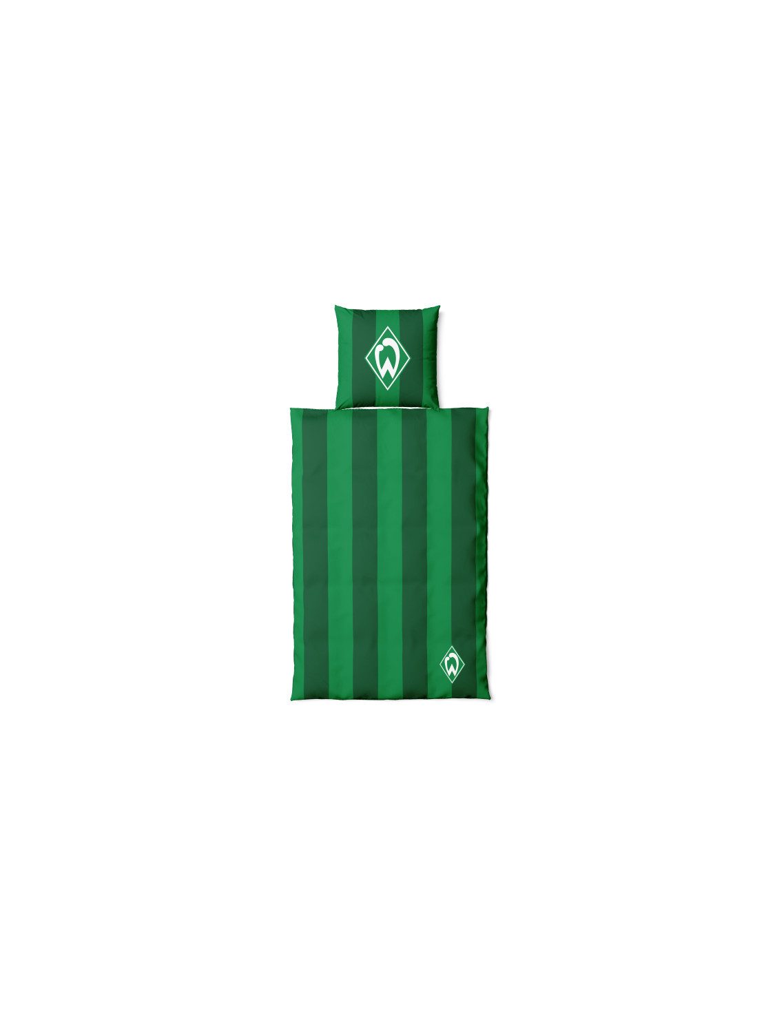 Werder Bremen Bettwäsche SV Werder Bremen GOTS Wendebettwäsche Streifen