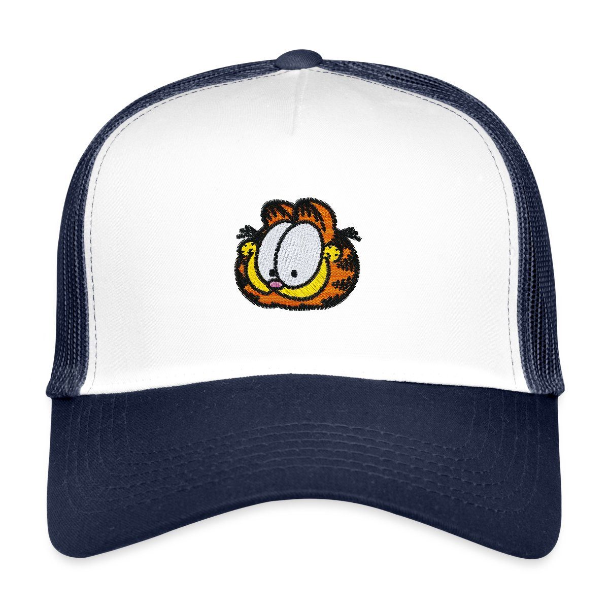 Trucker Cap Garfield Als Stick-Design Trucker Cap