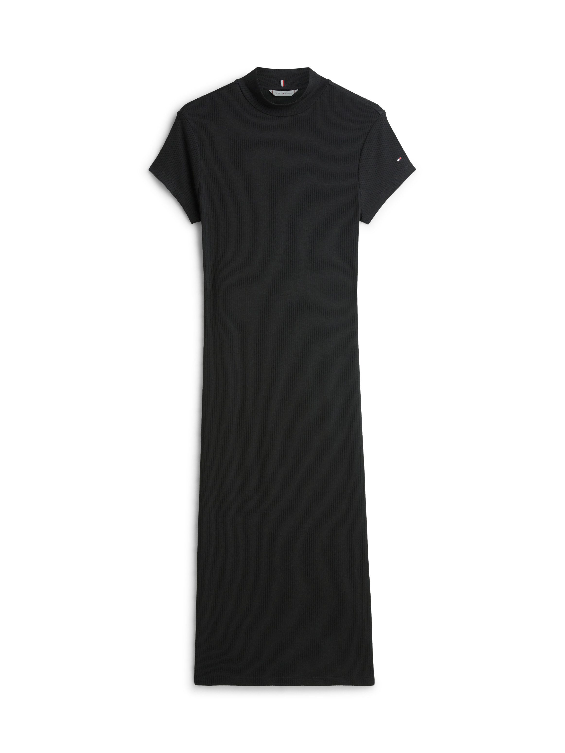 Jerseykleid SLIM 5X2 RIB MOCK-NK SS DRS