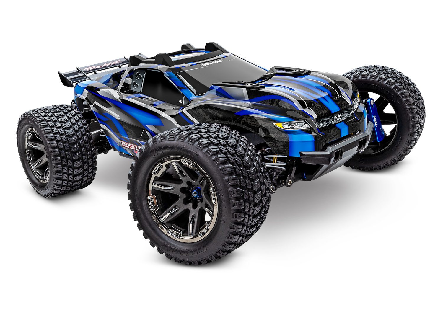 Traxxas RC-Buggy Traxxas RC Rustler 4x4 VXL Ultimate Brushless blau 1:10 RTR