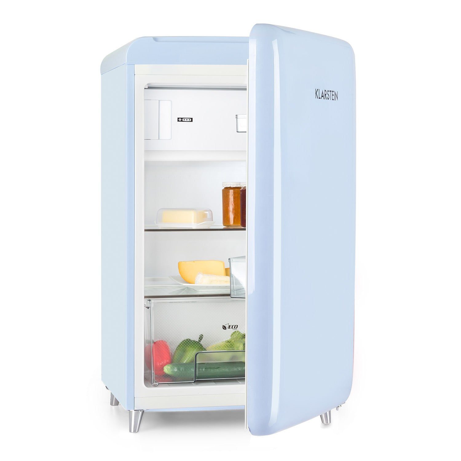 Klarstein Kühlschrank PopArt Retro-Kühlschrank 118 Liter Gefrierfach: 13  Liter regelbare Temperatur 10030288, 97 cm hoch, 55 cm breit online kaufen  | OTTO