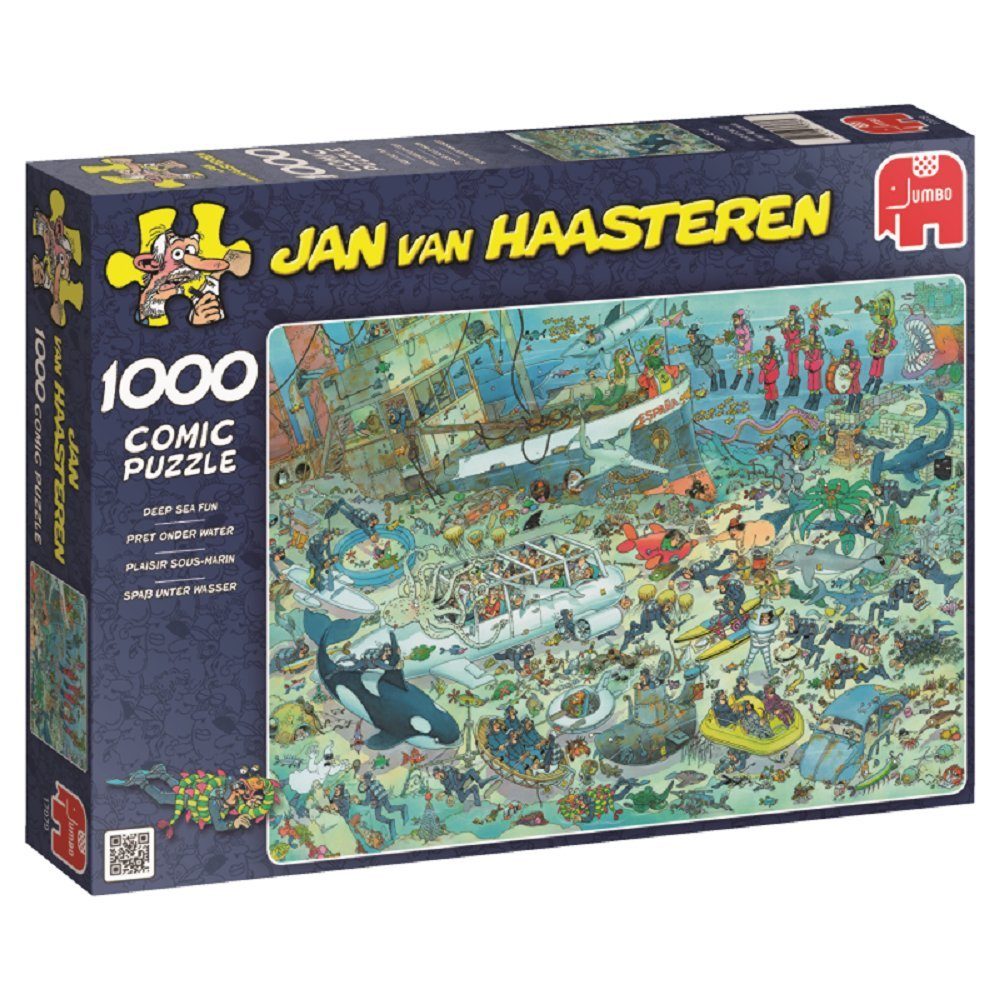 Jan van Haasteren Puzzle Jan van Haasteren Unterwasserwelt 1000 Teile Puzzle, 1000 Puzzleteile
