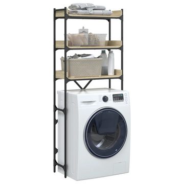 vidaXL Badregal Waschmaschinenregal Sonoma-Eiche 67x25x163 cm Holzwerkstoff