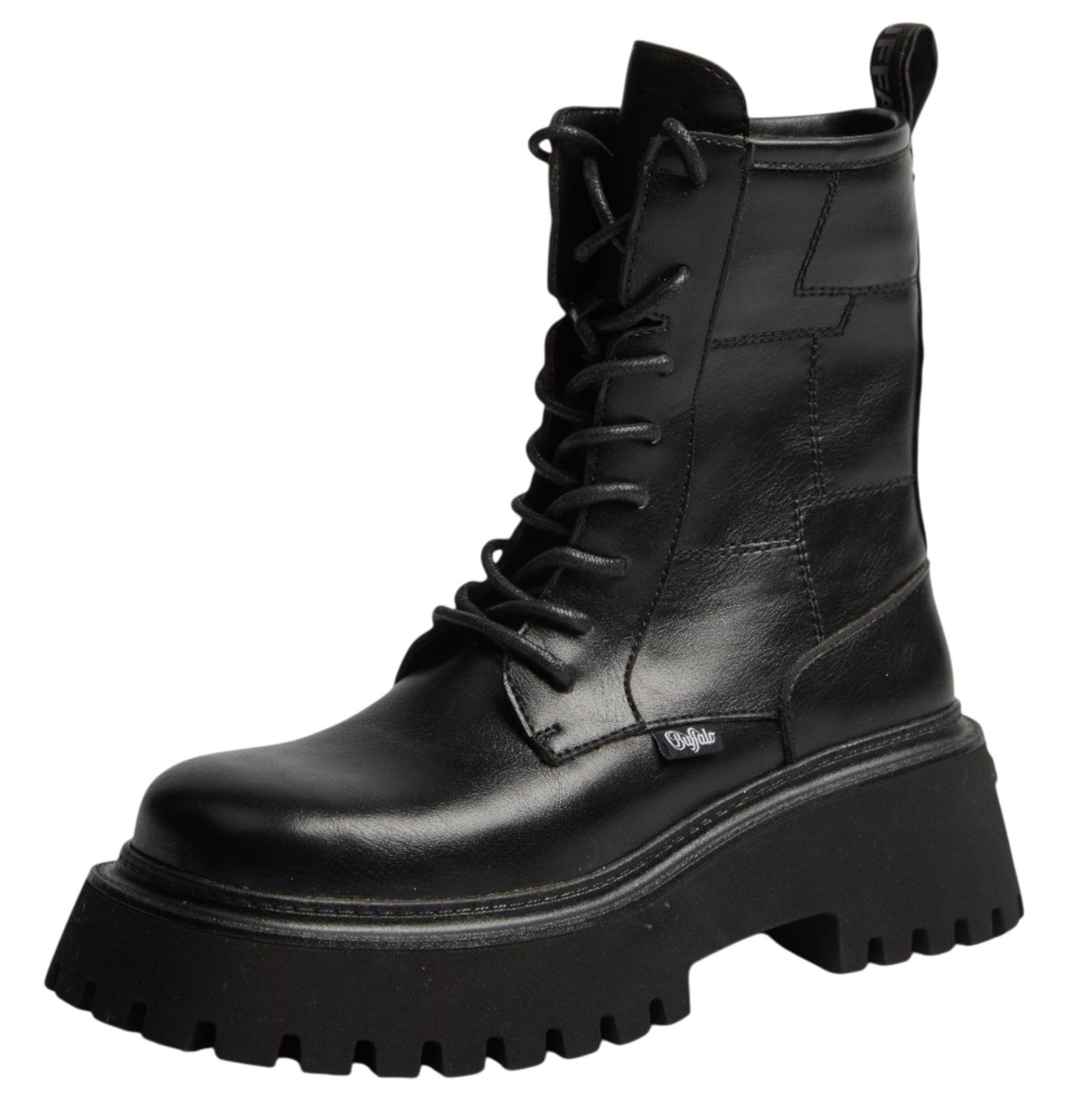 Buffalo PD00018418 Stacy Lace UP MID Black Stiefelette