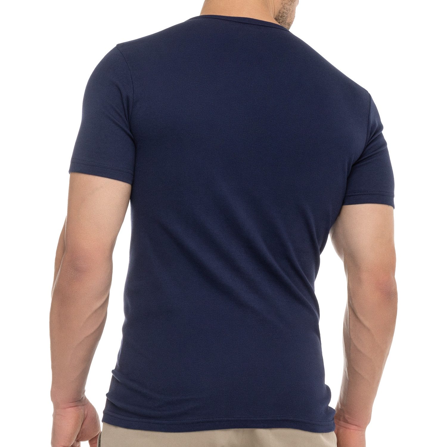 celodoro Kurzarmshirt Herren Business T-Shirt V-Neck günstig online kaufen